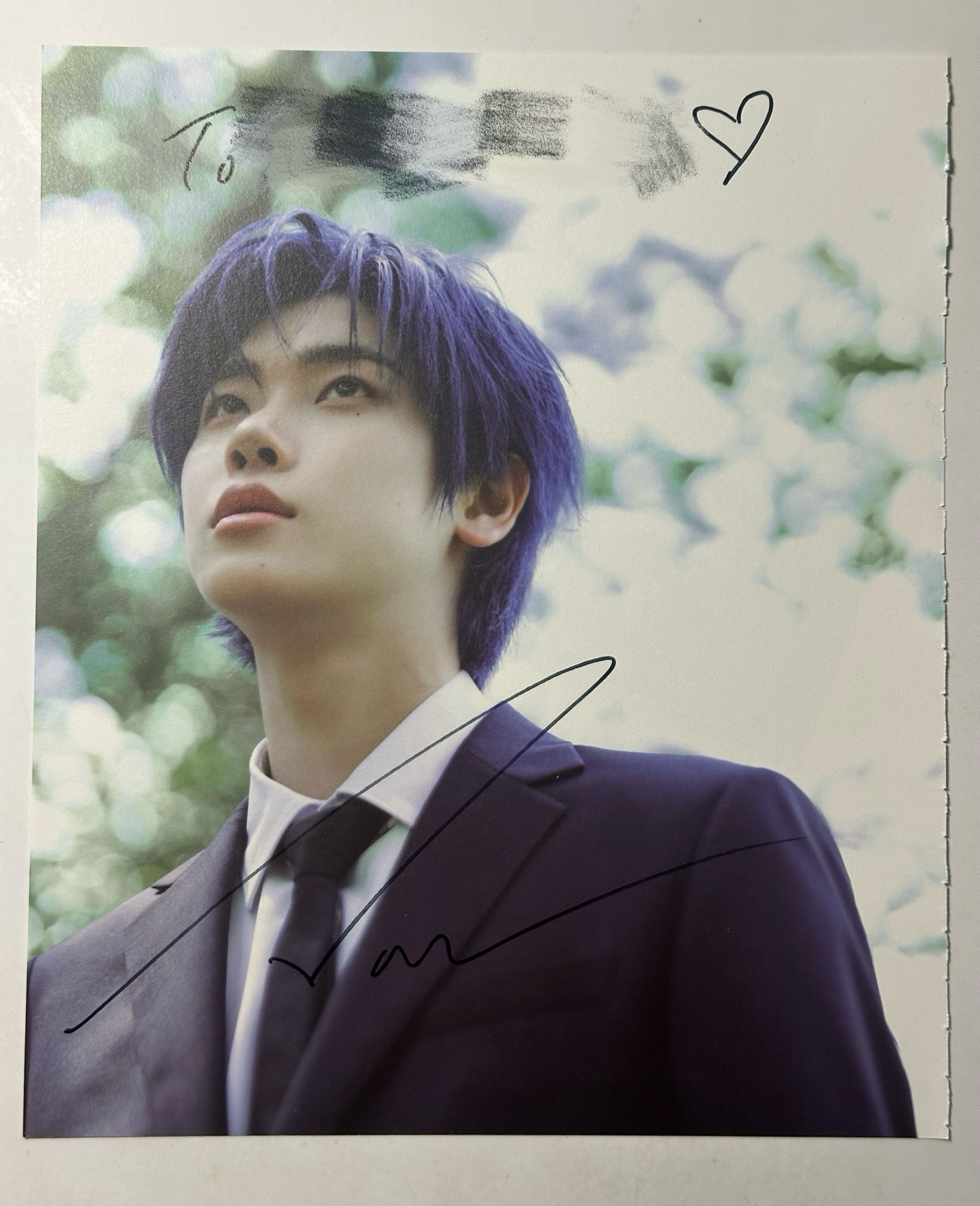 close your eyes 親簽 明信片 撕頁