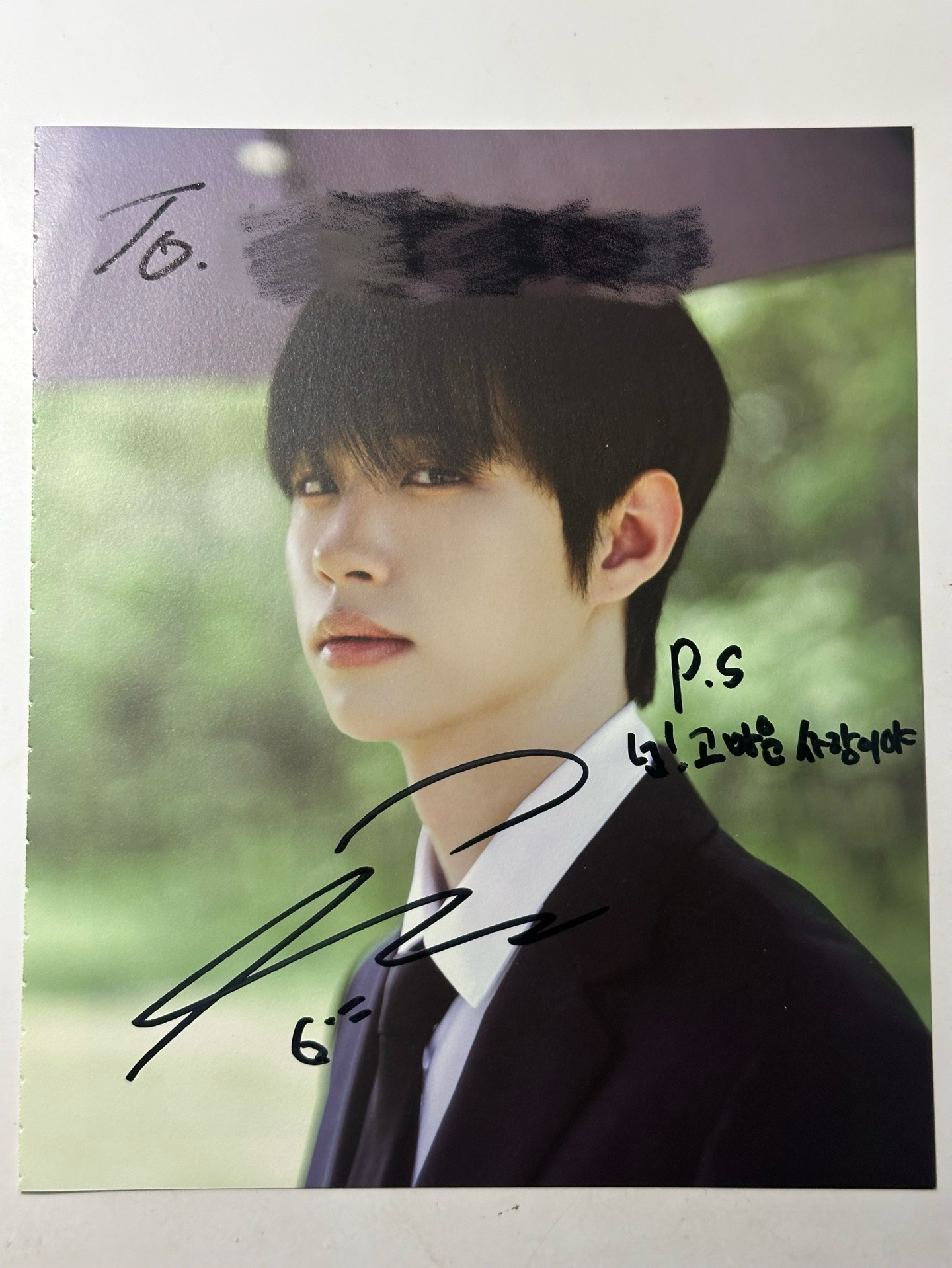 close your eyes 親簽 明信片 撕頁