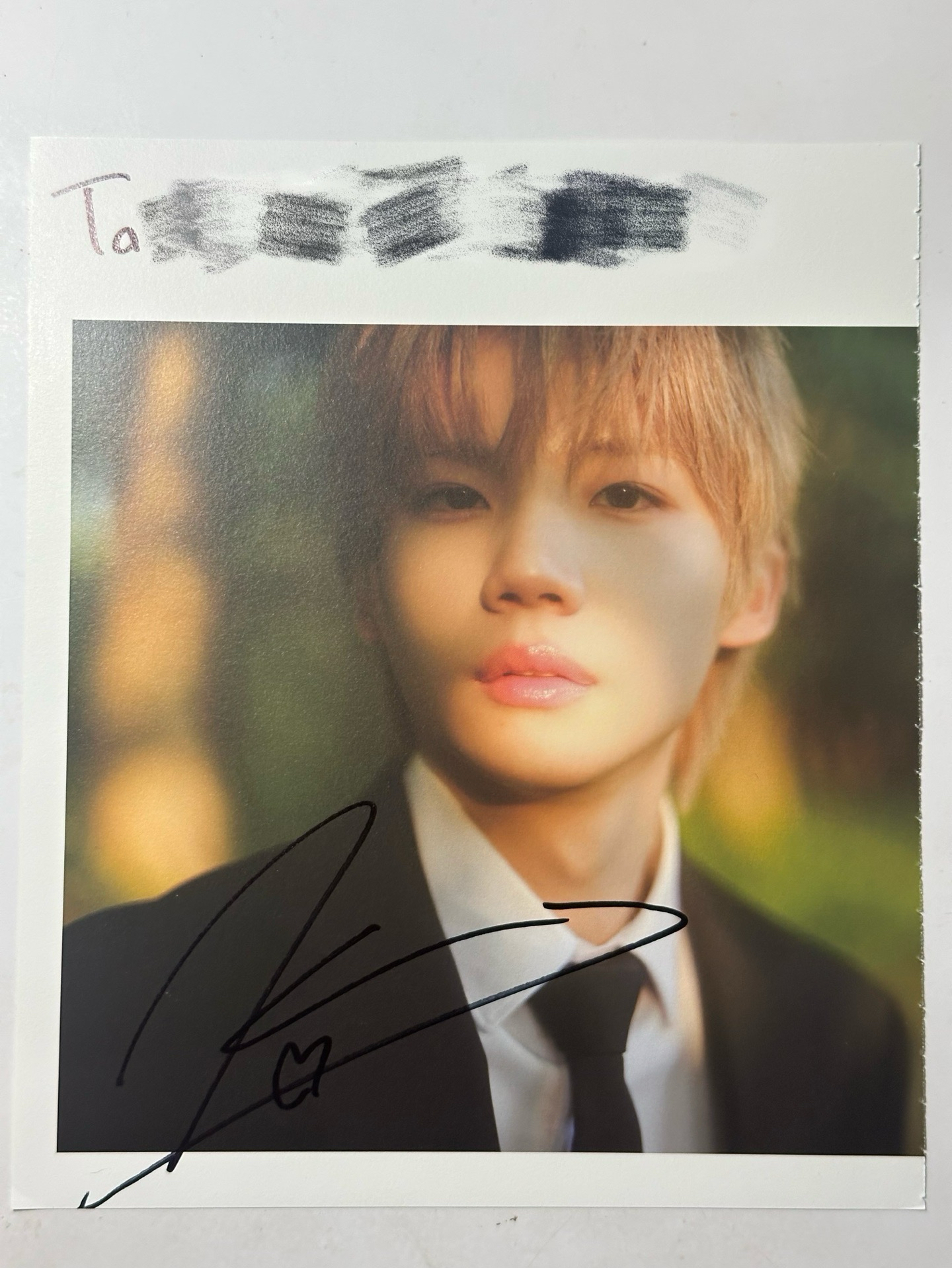 close your eyes 親簽 明信片 撕頁