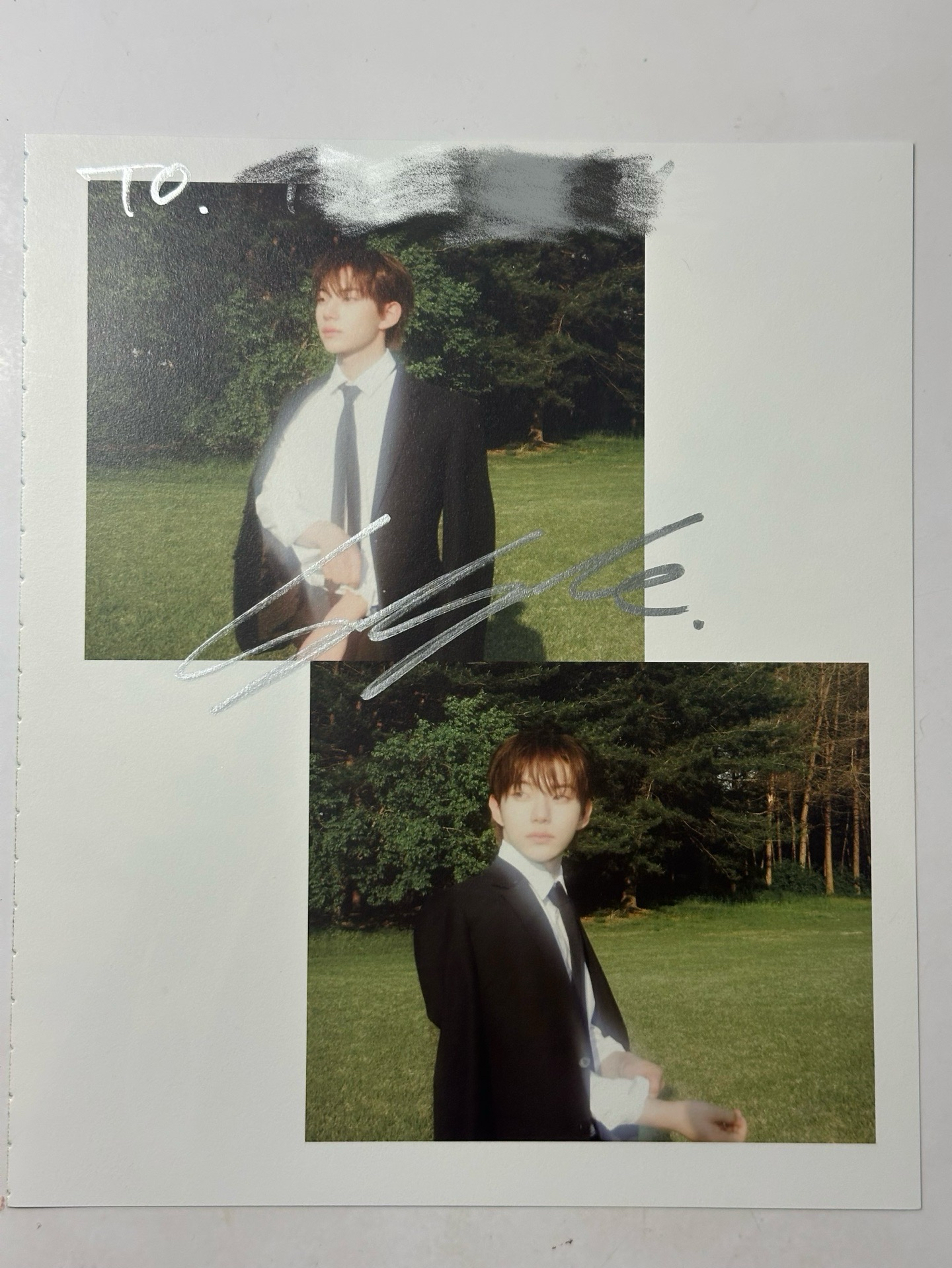 close your eyes 親簽 明信片 撕頁