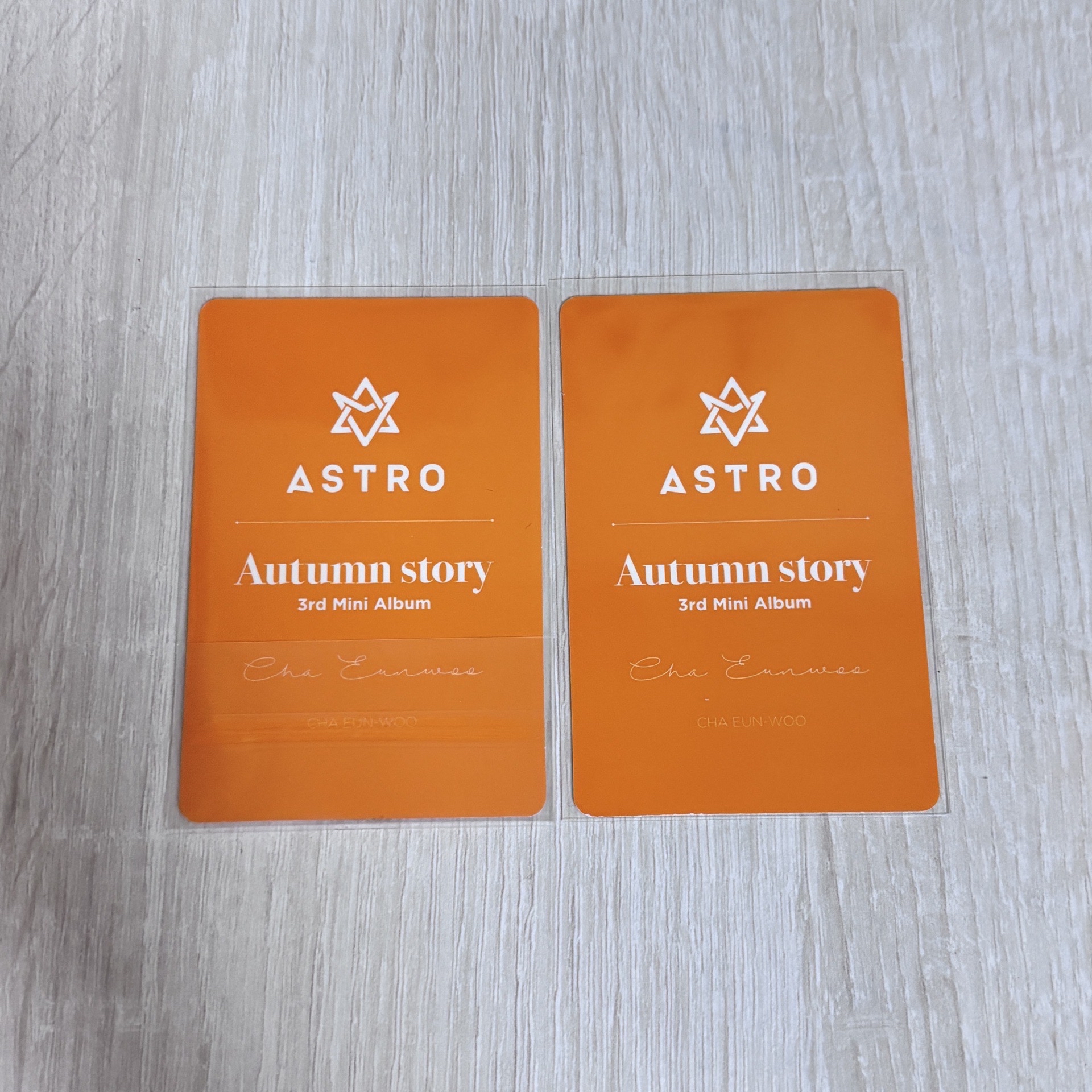 ASTRO 車銀優四季橘專卡兩張合售