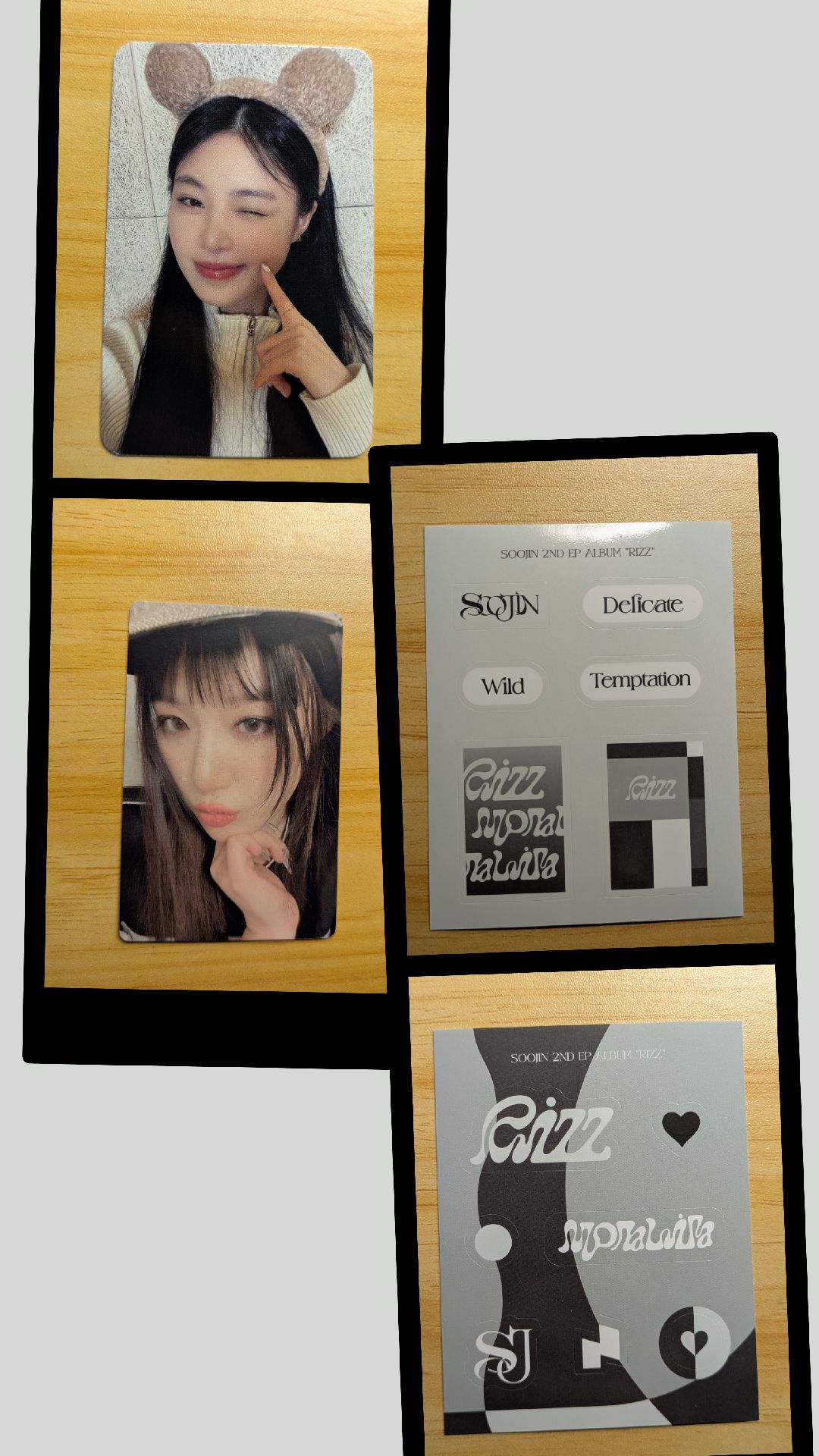 【十元一標】🦊🐺碎花 am1.0韓背（附翻譯）+專卡+貼紙*2 迷你盤 第二彈