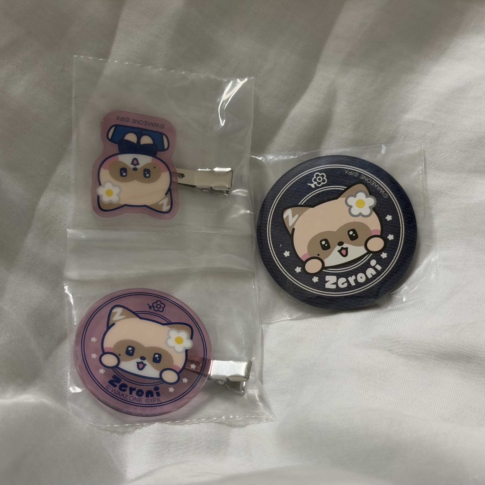 zeroni 一番賞 髮夾 E賞 徽章 F賞