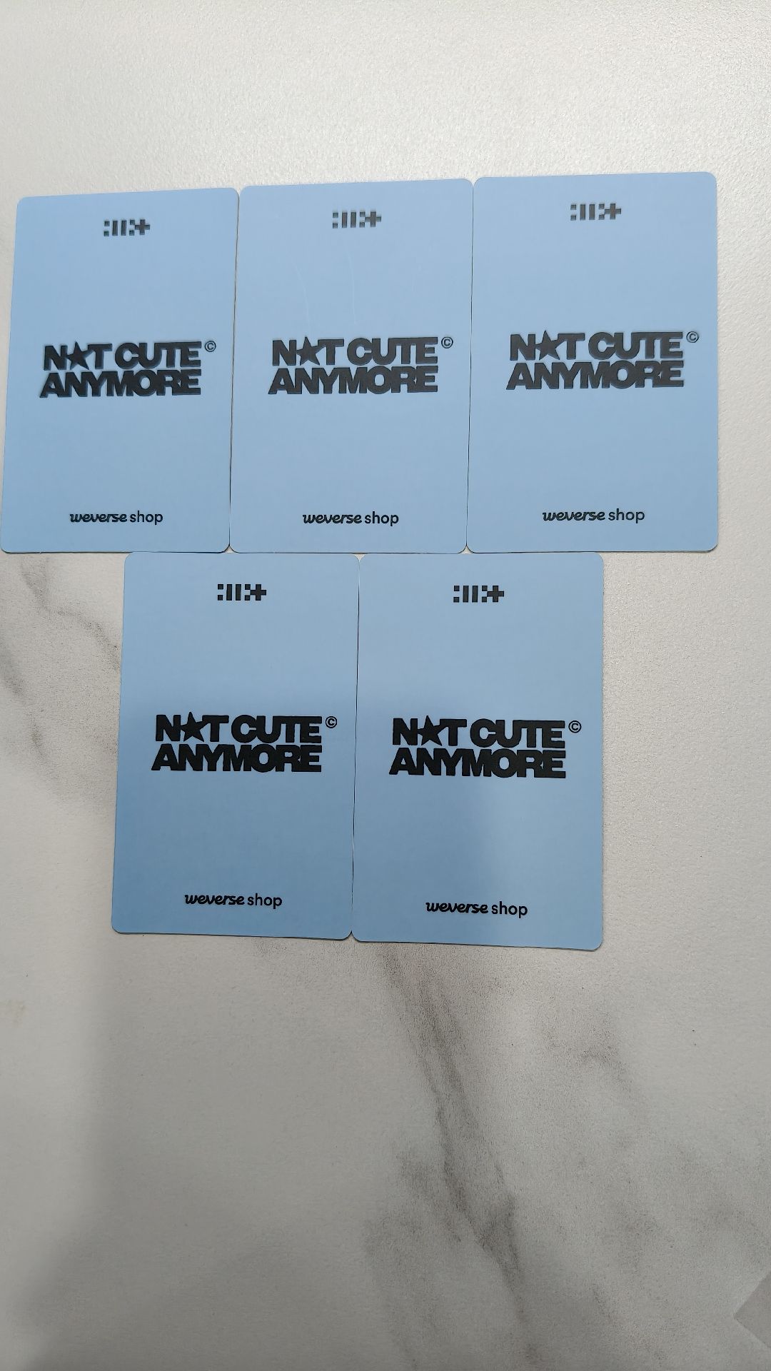 ⚪NOT CUTE ANYMORE YT 2.0 特典卡