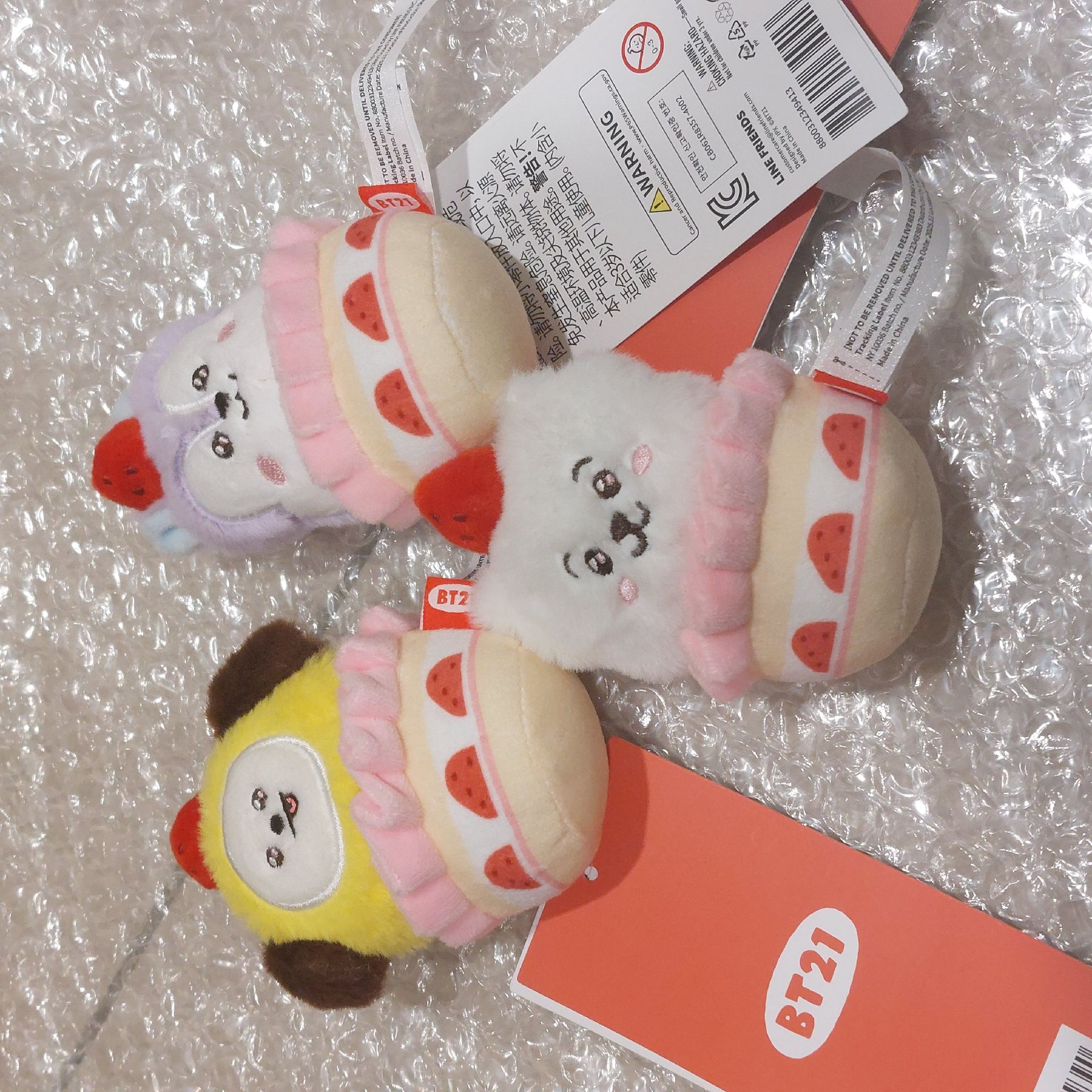 BT21 草莓派對 吊飾