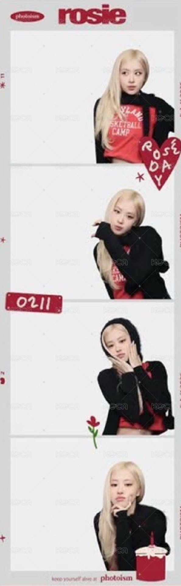 Rosé生日 人生四格卡