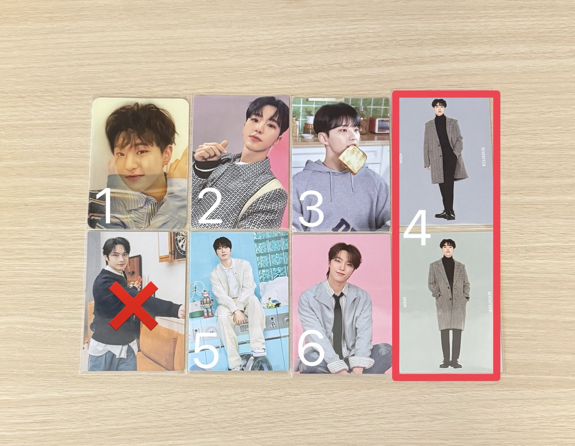 SEVENTEEN HOSHI 圓佑 DINO 小卡