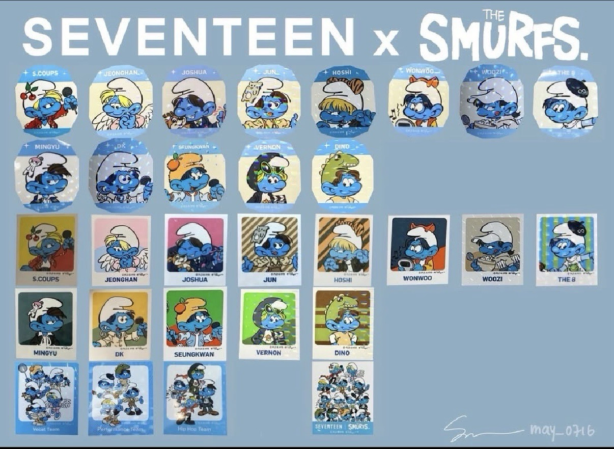 藍色小精靈貼紙