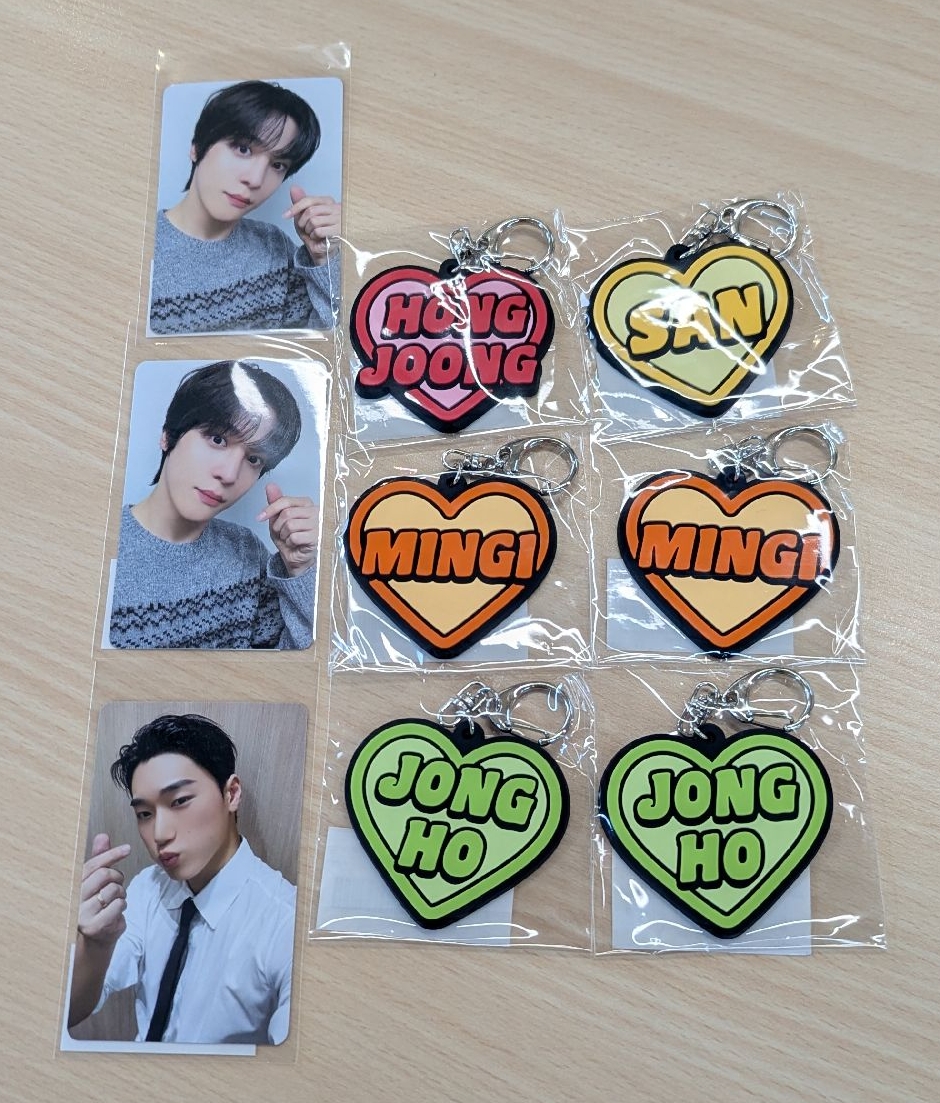 ATEEZ 日本一番賞 - 姓名吊飾 小卡 零錢包（現貨在台 可換榮卡）