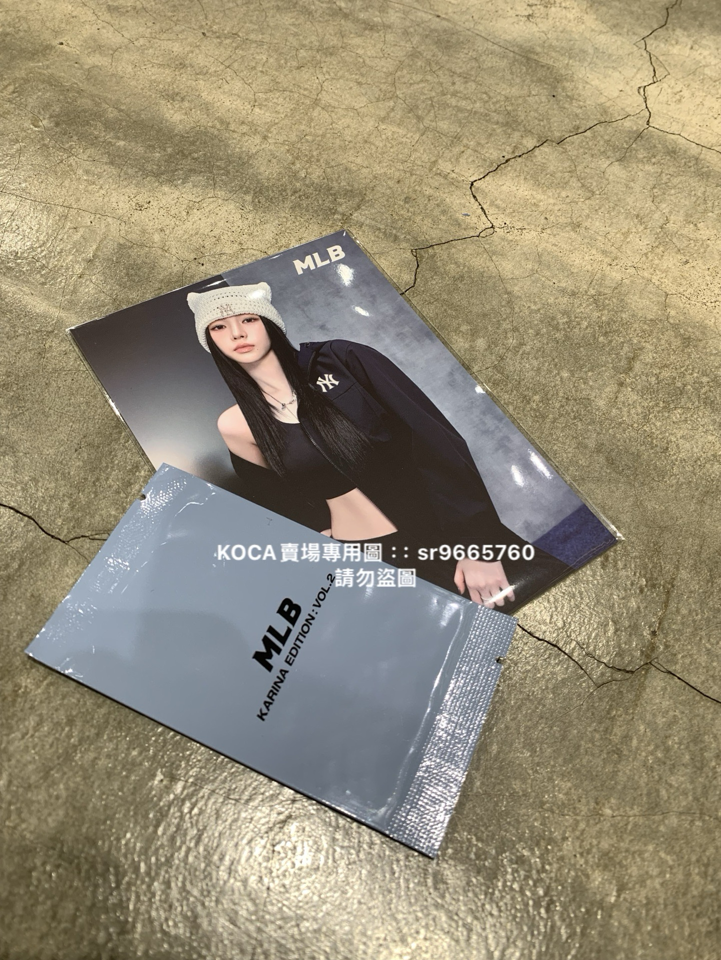 MLB KARINA :VOL.2 黑色刺繡簽名帽含小卡 全新現貨