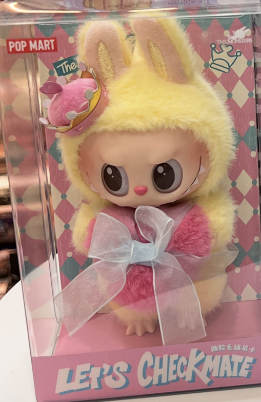 現貨 全新未拆 LABUBU 象棋大冒險 搪膠毛絨公仔吊卡