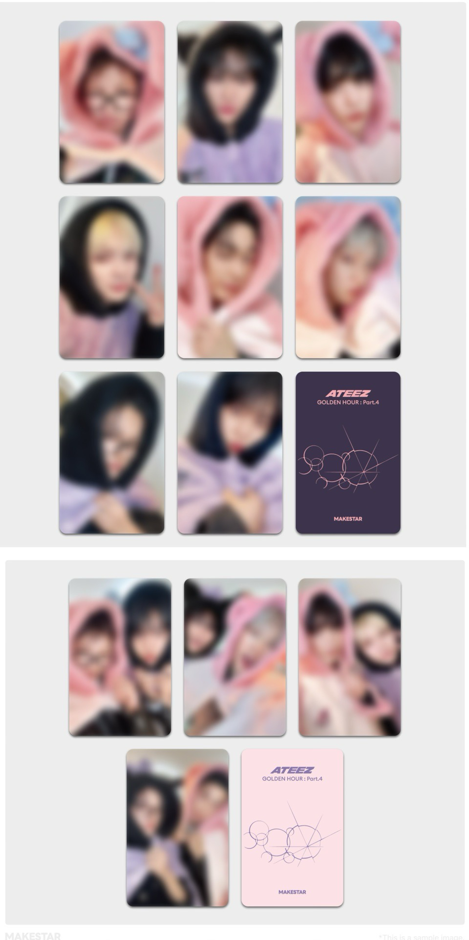 (非現要等) ATEEZ ms6.0 卡通睡衣 單卡一套