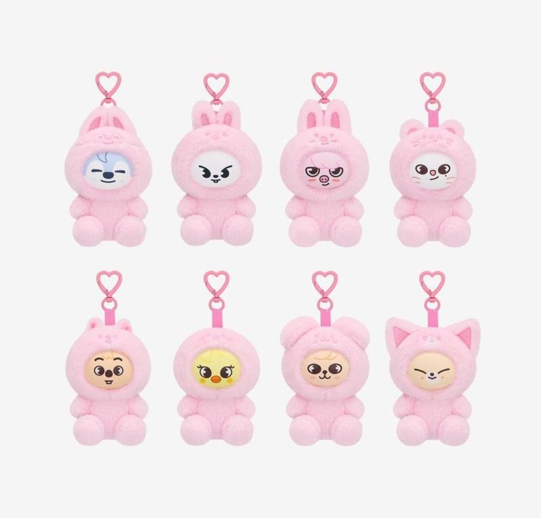 飯咪粉吊飾娃