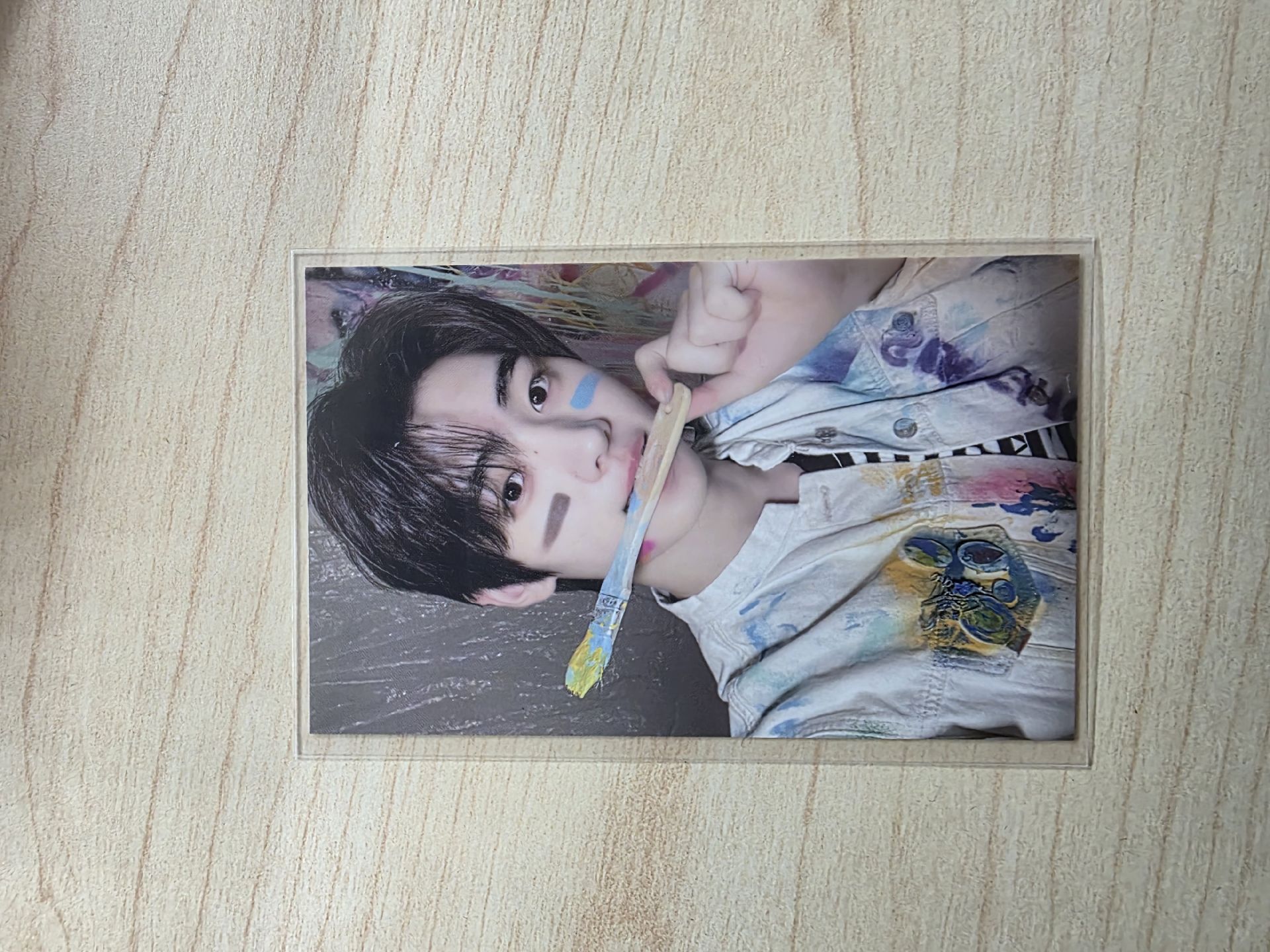 [勿直拍］enhypen 朴成訓一周年相框卡+名創大扇