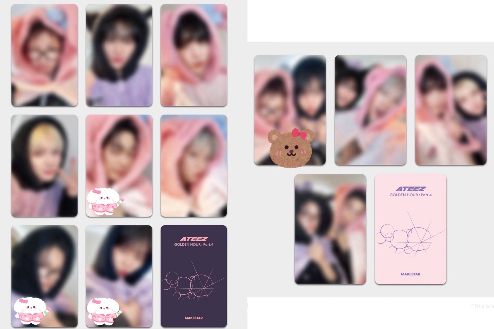 GH4 ms 簽售卡 睡衣 ver. 含POCA專 578傘榮鍾 三卡三專 + 鍾中雙人