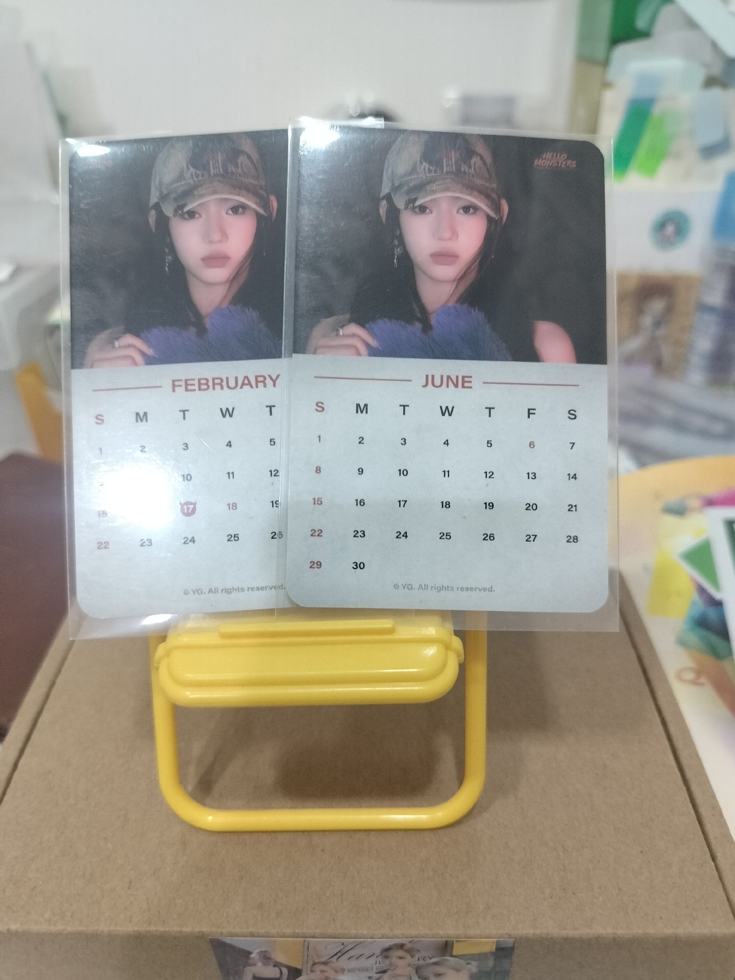 茶月曆卡 兩張一起售