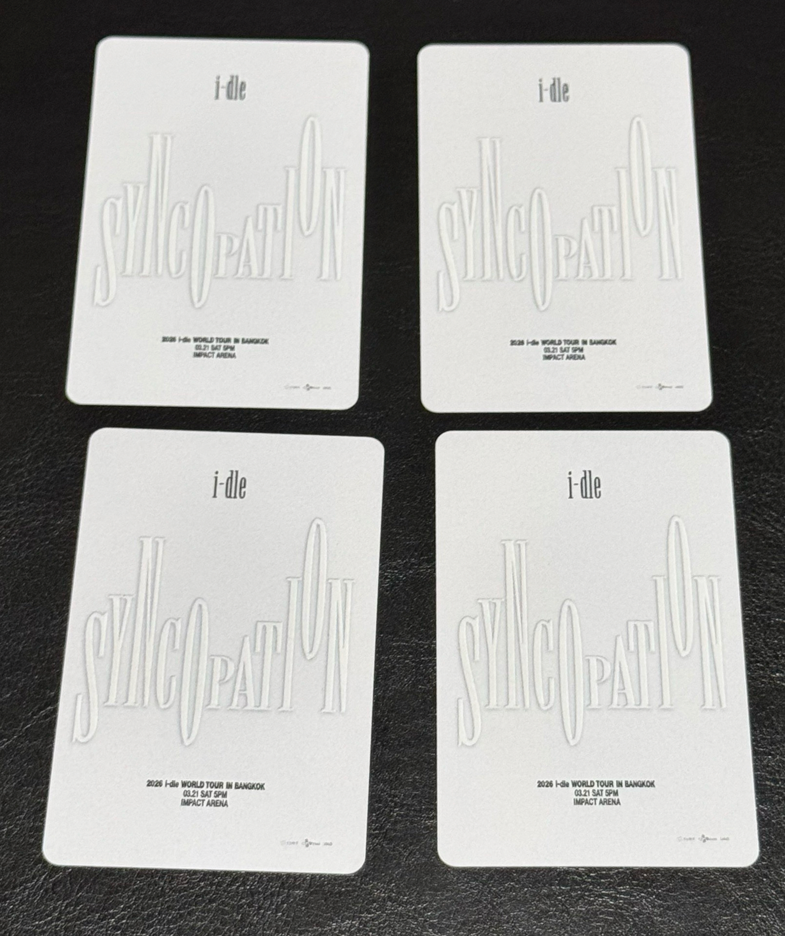 2026世巡 曼谷入場卡（無刷）