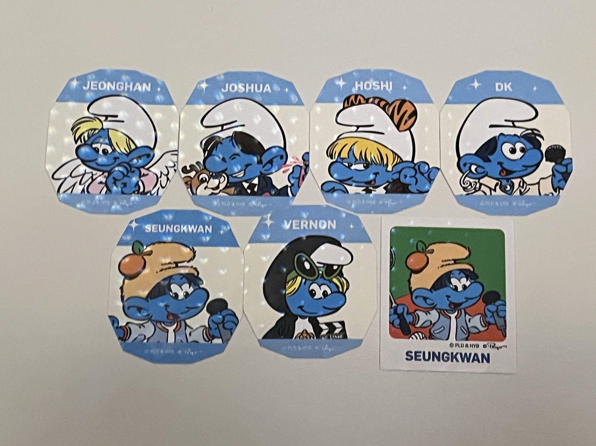 SEVENTEEN 藍色小精靈聯名貼紙