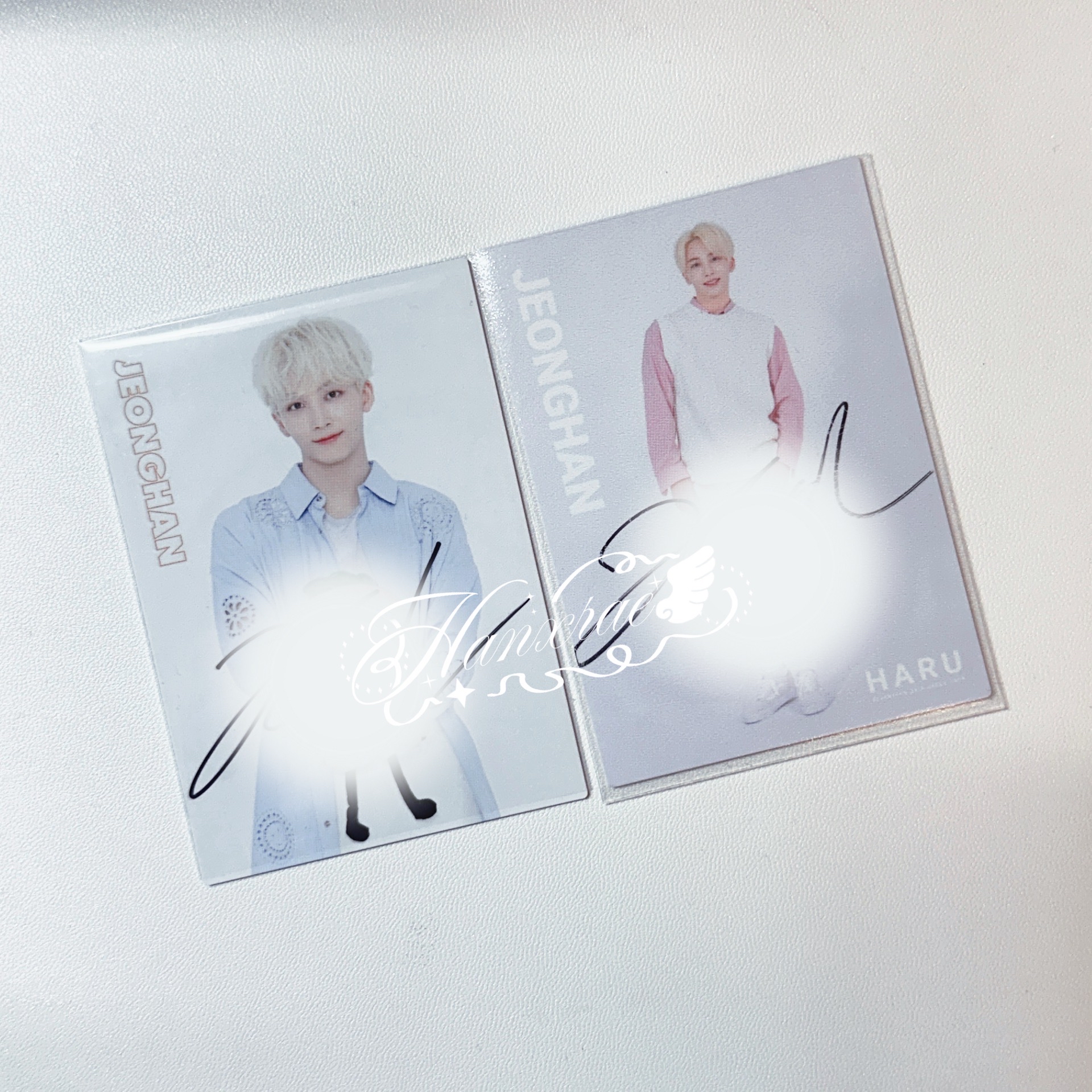 簽卡買一送一 SEVENTEEN 尹淨漢 Happy Ending 紅蘿蔔親簽卡 HARU粉衣親簽卡