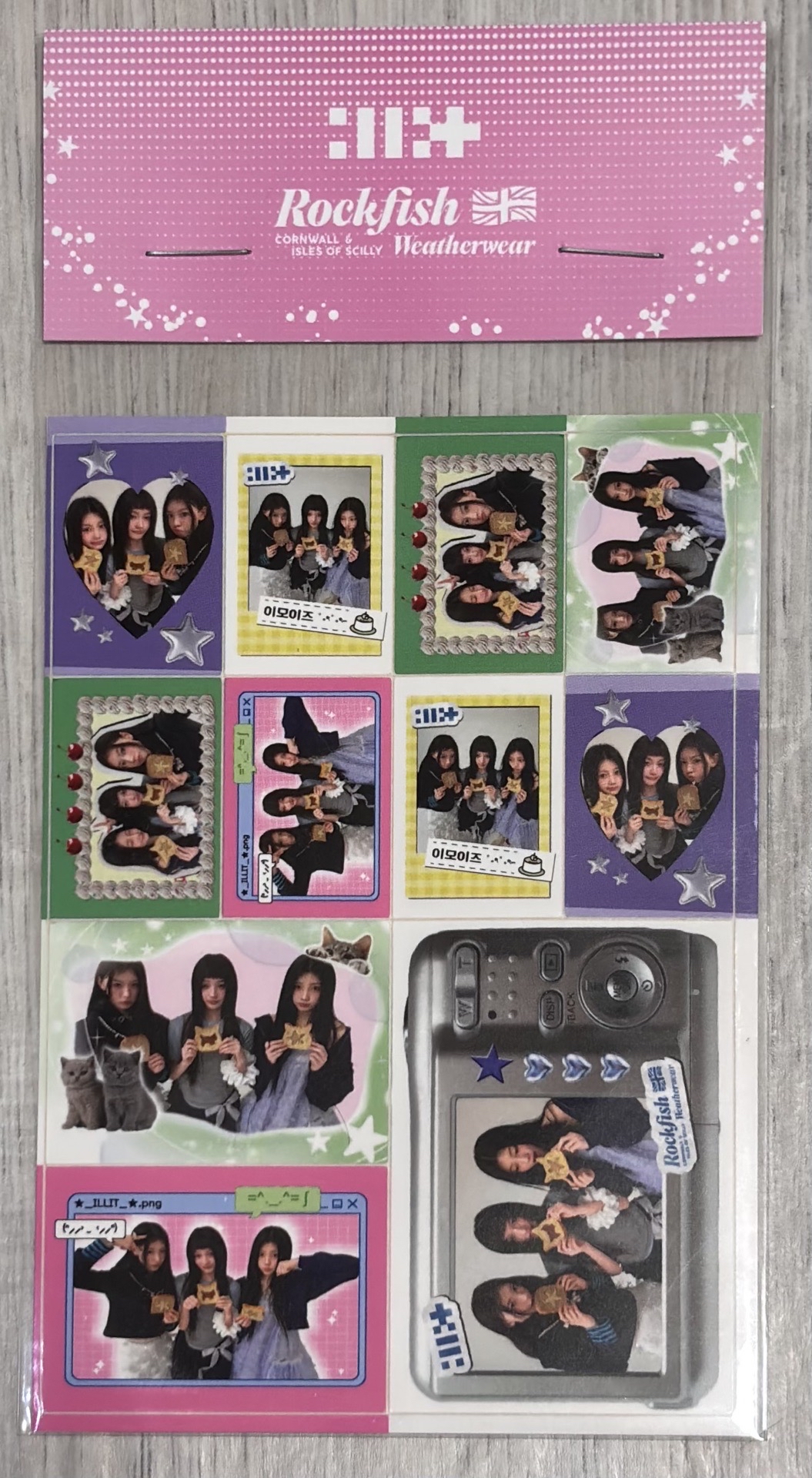 Illit rockfish 聯名滿額貼紙