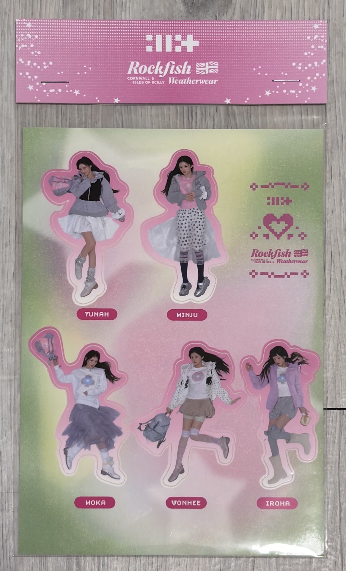 Illit rockfish 聯名滿額貼紙