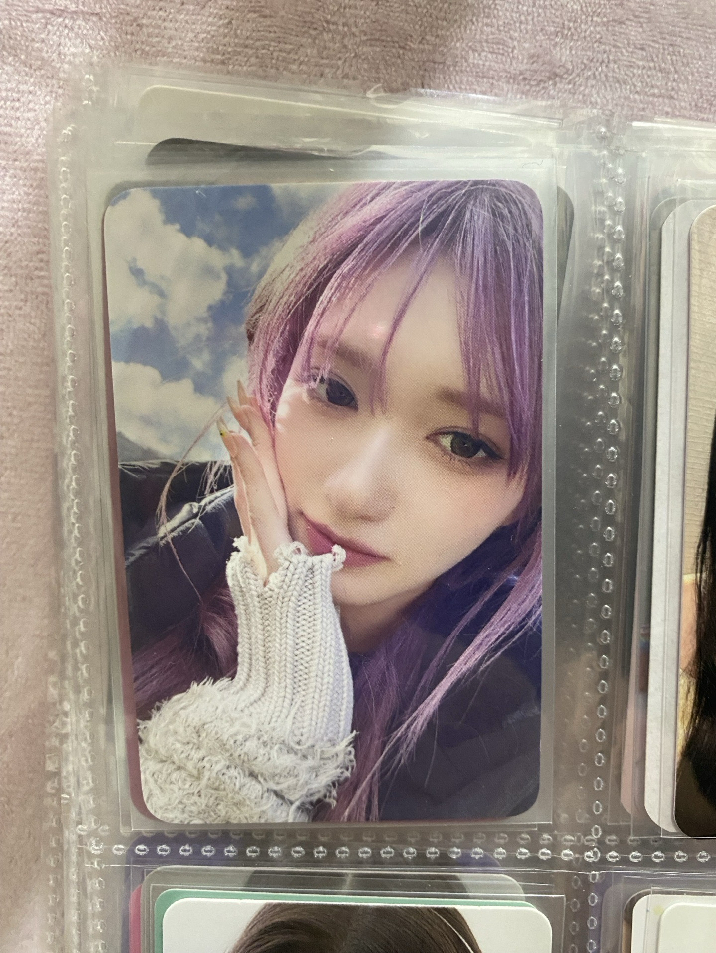 IVE 李瑞 Leeseo IVE EMPATHY 電子專專卡 藍天白雲紫髮托臉瑞