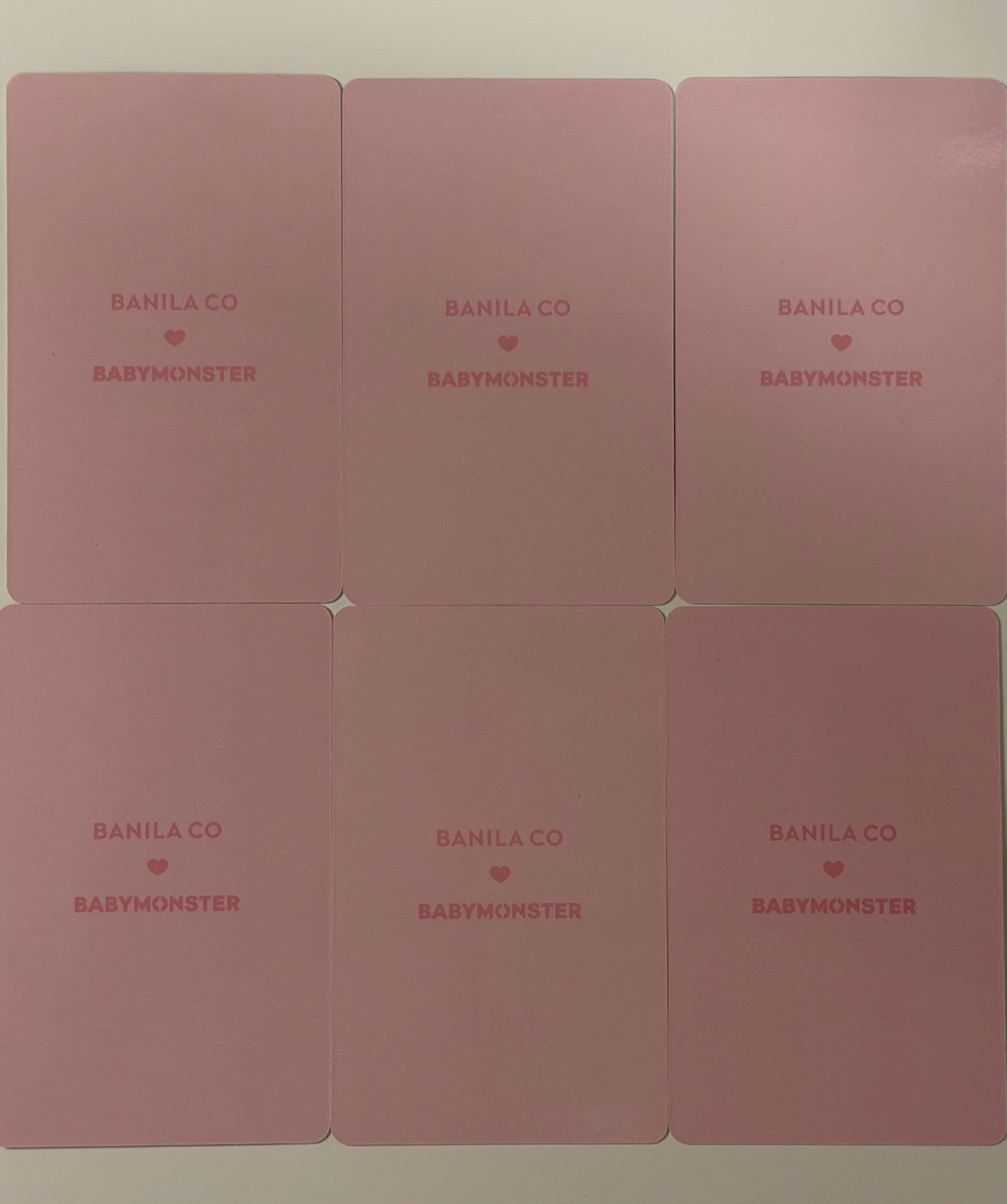 BANILA CO 4.0 代言卡 一套（確定購入❗️