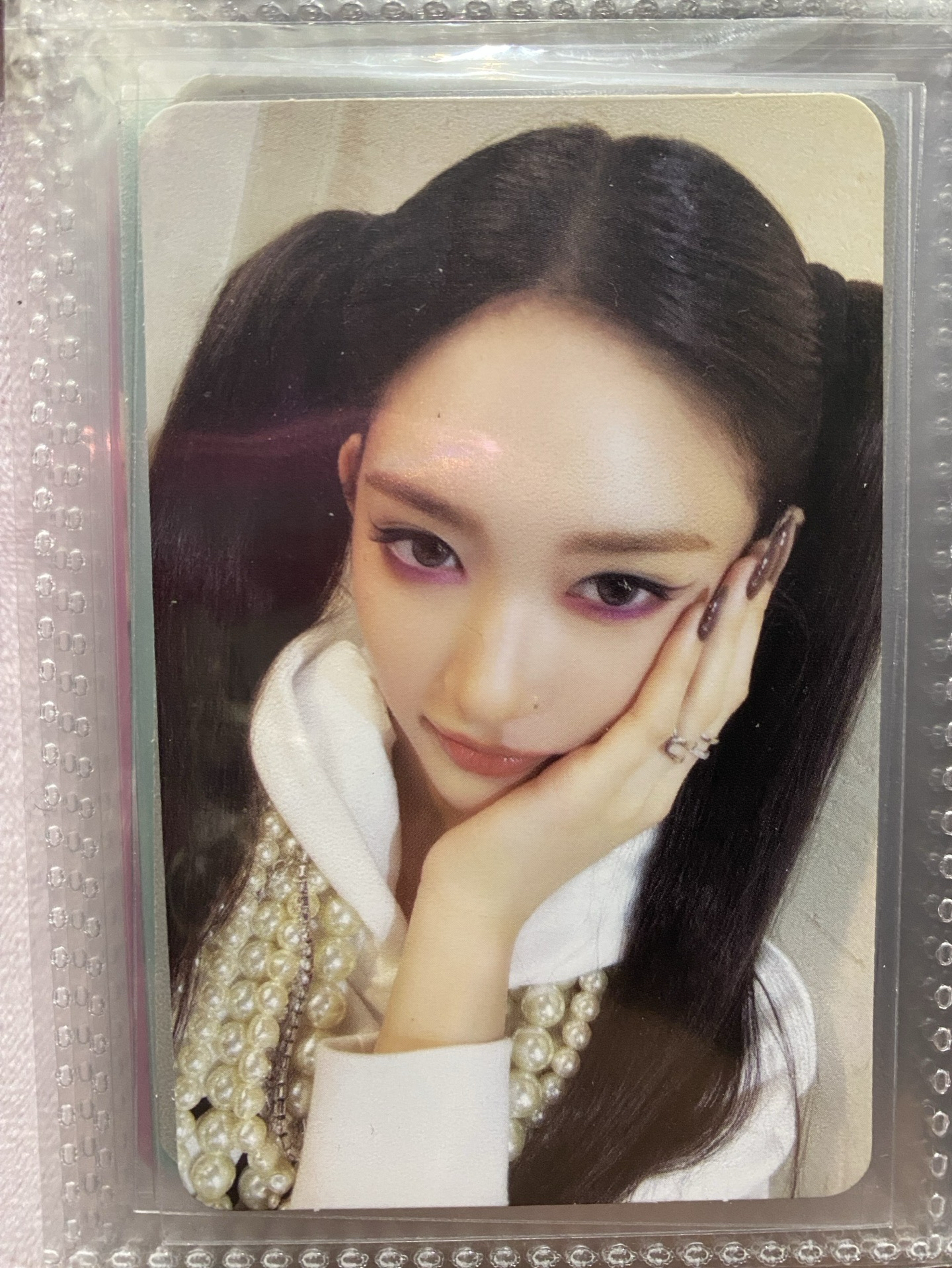 IVE 李瑞 Leeseo XOXZ IVE SECRET 專輯卡 雙馬尾無瀏海白衣托臉