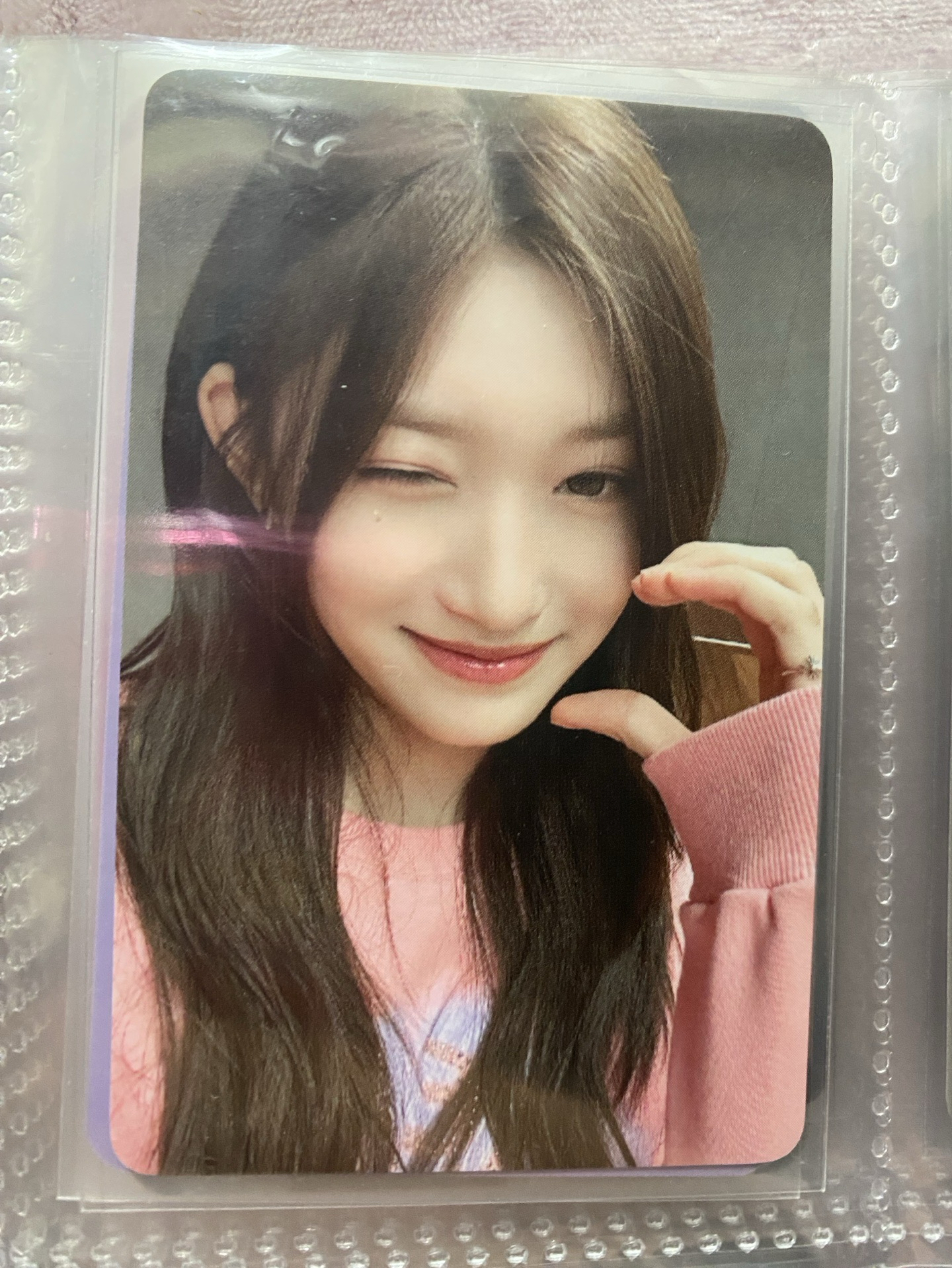 IVE 李瑞 Leeseo I’VE MINE WM 3.0 粉衣臉頰比心wink 草莓瑞