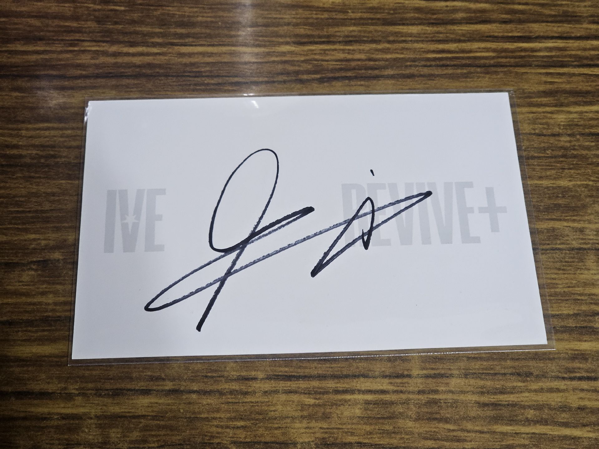 IVE 美國通路 美版親簽 明信片 LIZ 李瑞