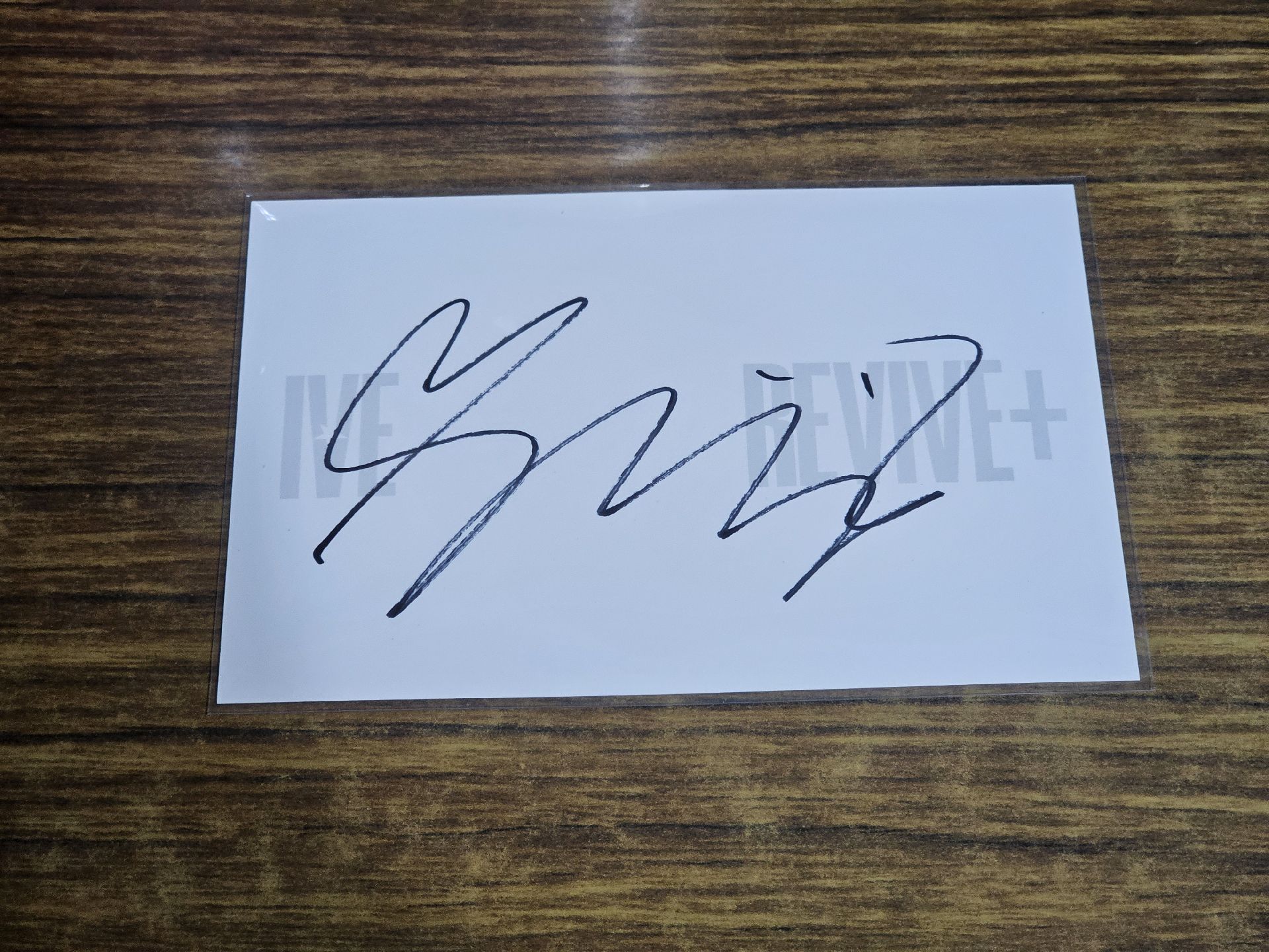 IVE 美國通路 美版親簽 明信片 LIZ 李瑞