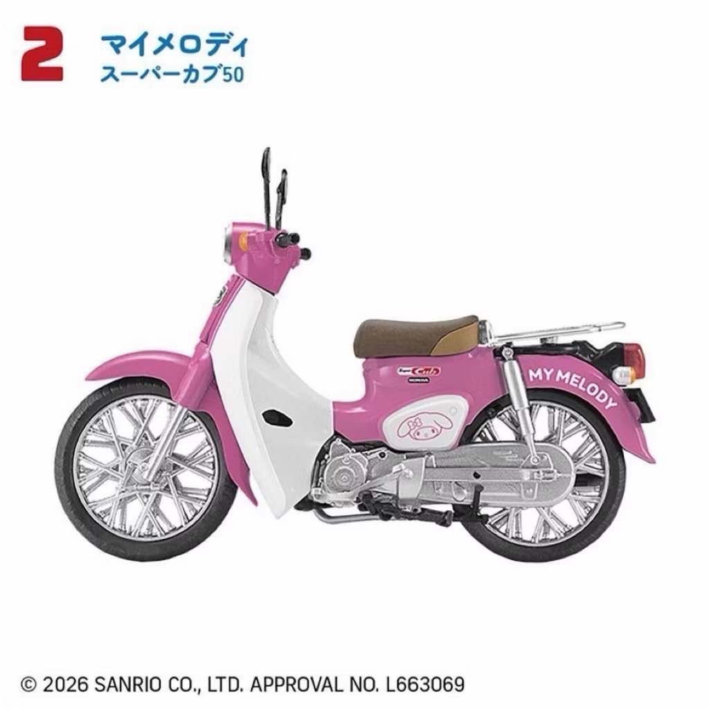 三麗鷗HONDA SUPERCUB1/24 美樂蒂