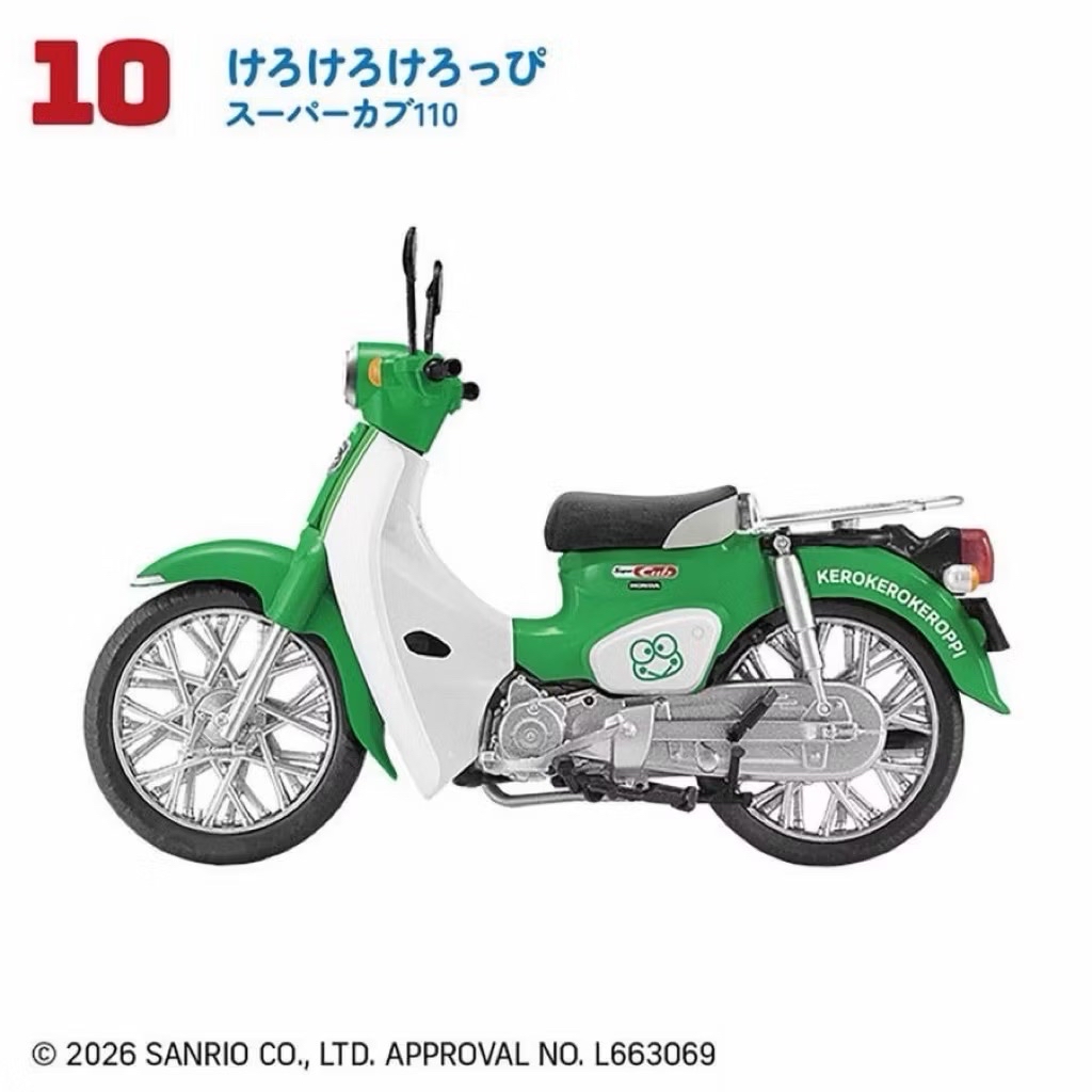 三麗鷗HONDA SUPERCUB1/24大眼蛙