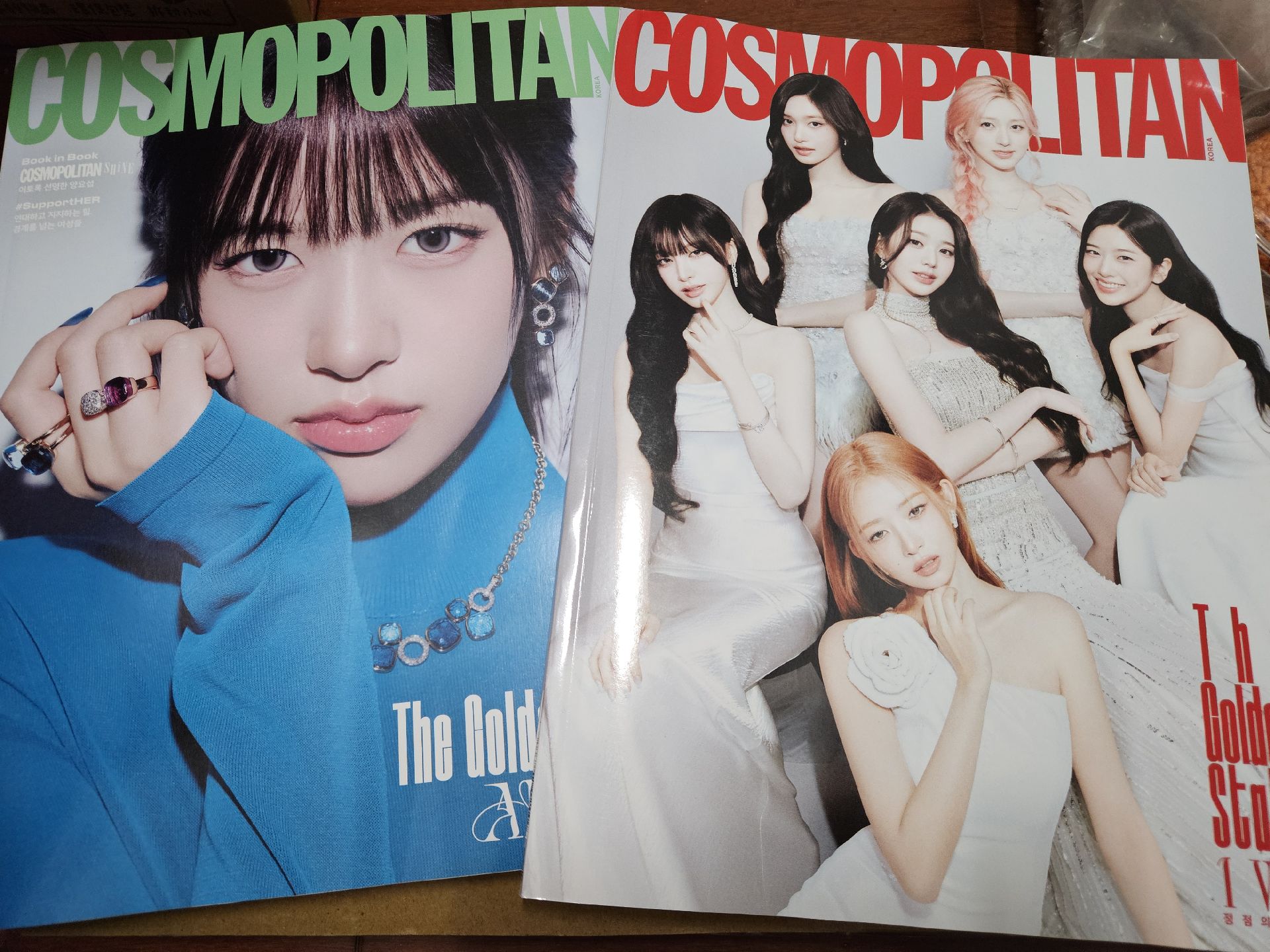 COSMOPLITAN 3月刊 IVE 團體+安俞真 封面