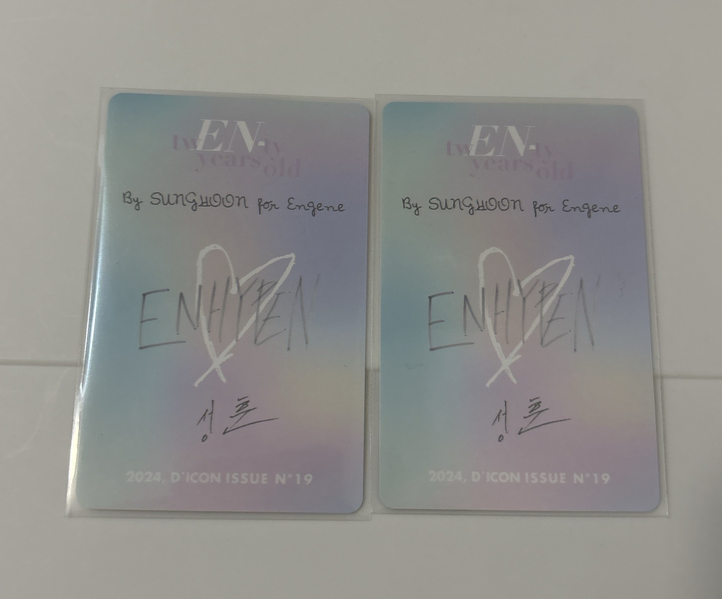 朴成訓 24 D社 單封雜誌卡（卡背請看圖二）