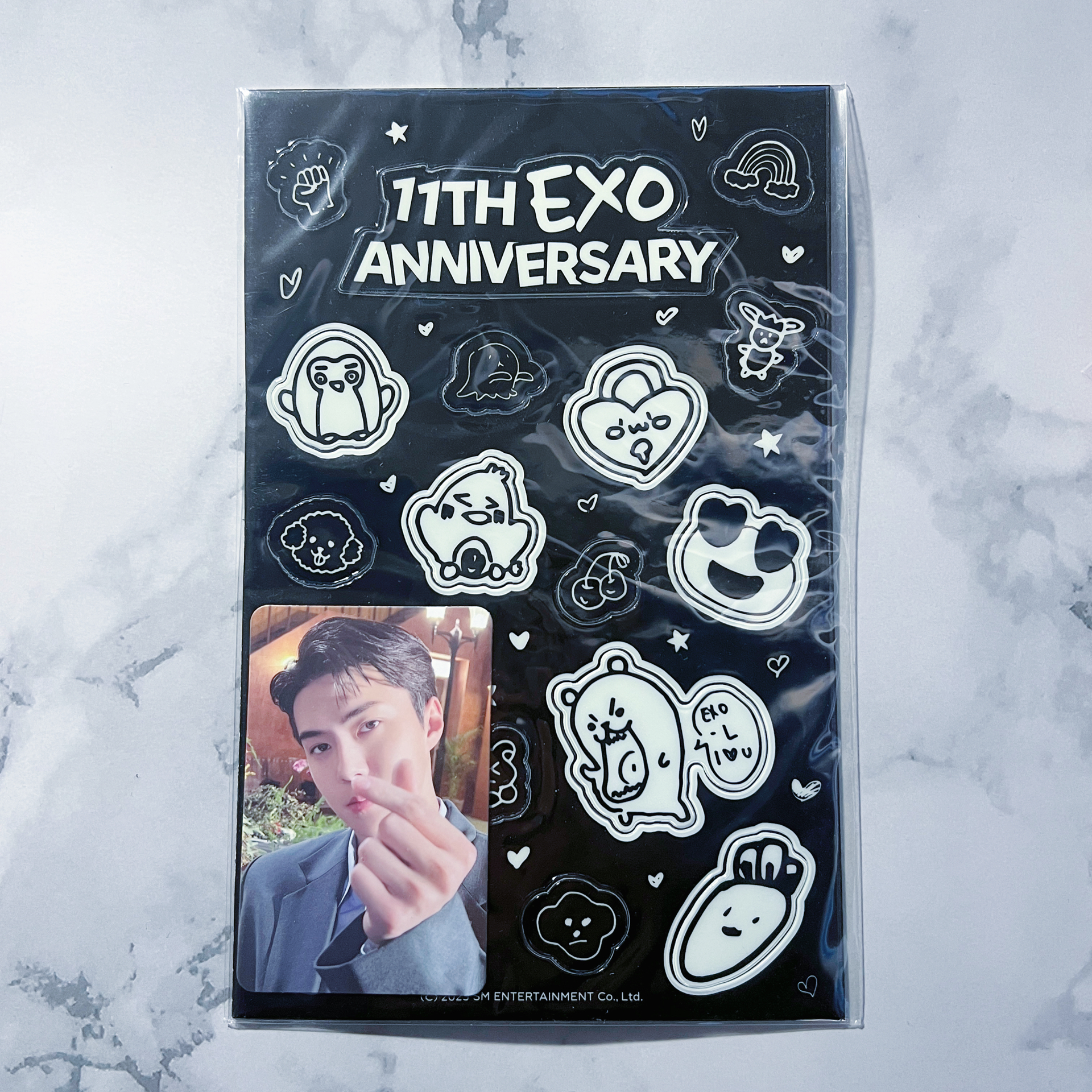 EXO 11週年 SEHUN 世勳 11th 夜光貼紙小卡組 全新未拆
