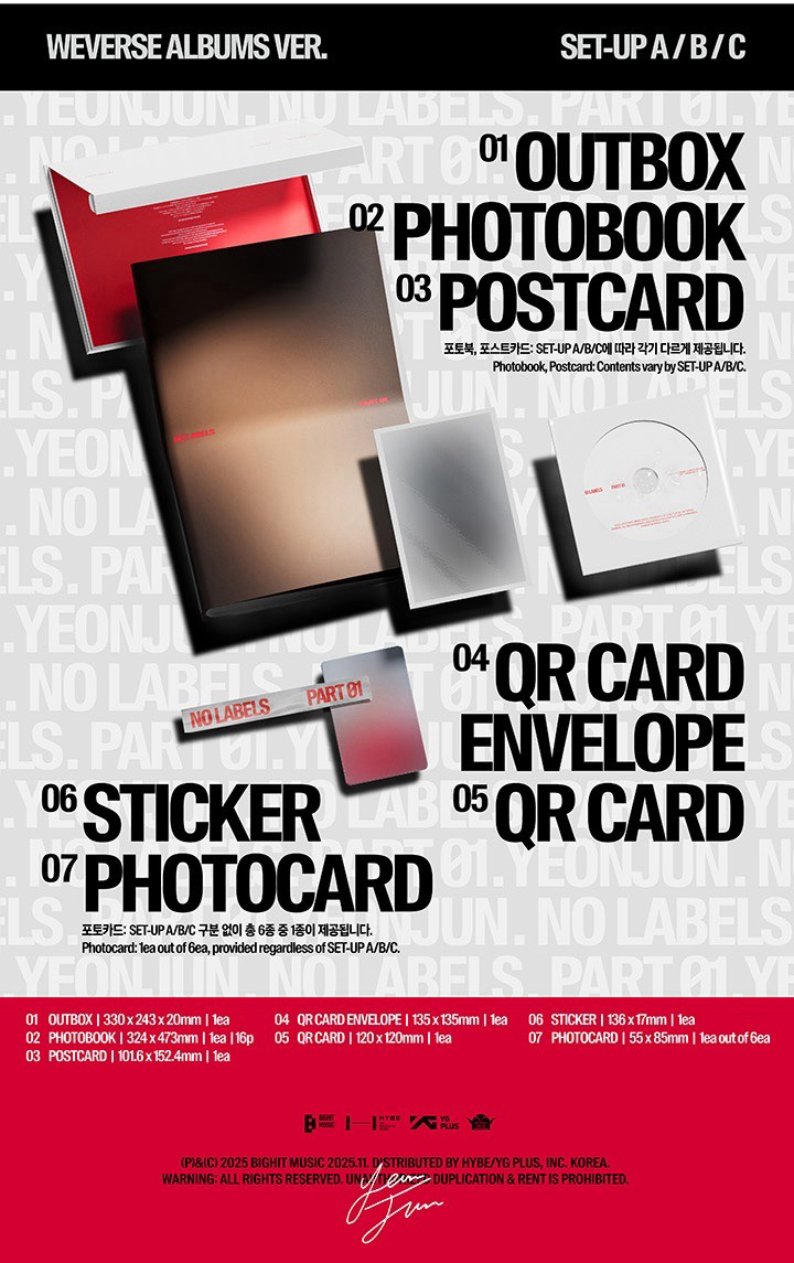 TXT 然竣 no labels part1 weverse專