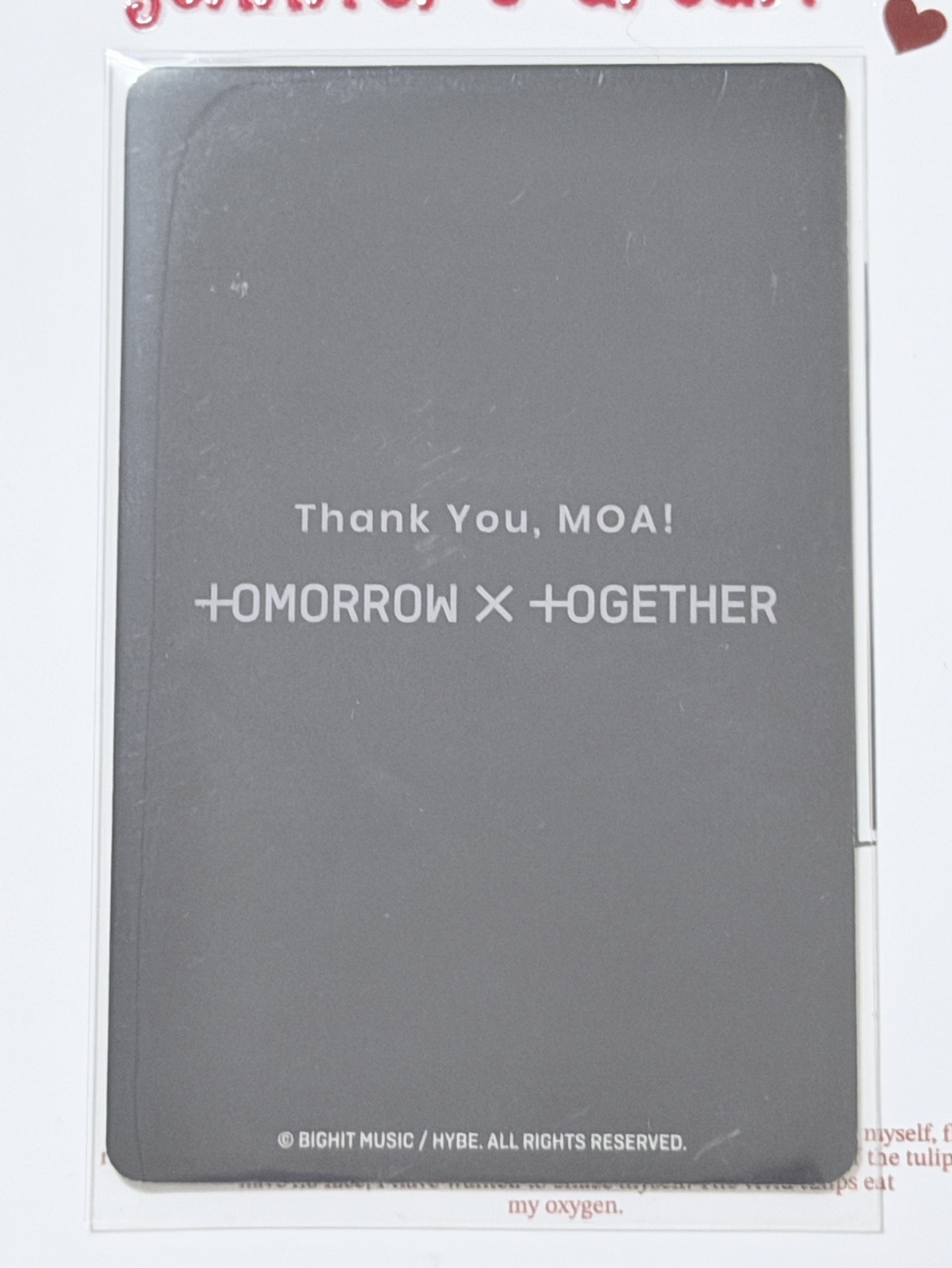 (現貨 一日內寄出）TXT 崔杋圭 日巡 zone卡