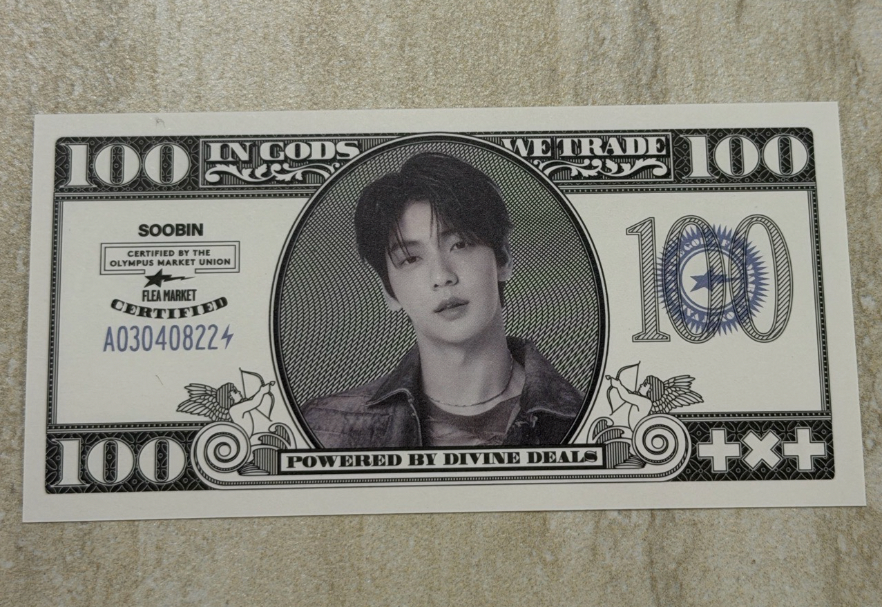 Wvs特典DECO KIT全員+秀彬鈔票