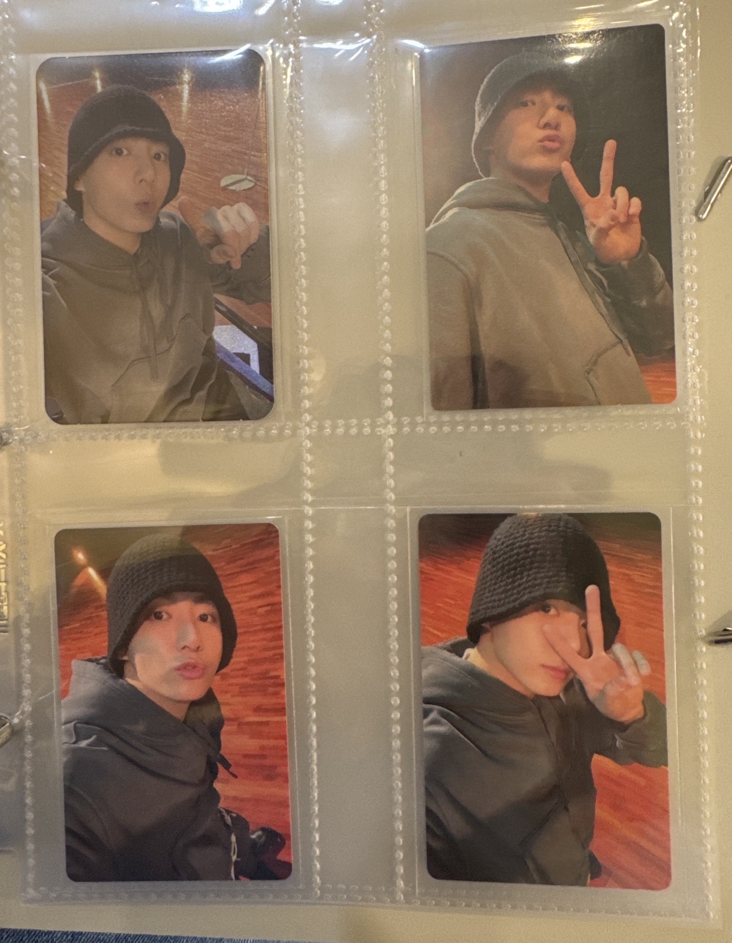 田柾國毛帽四張卡一套