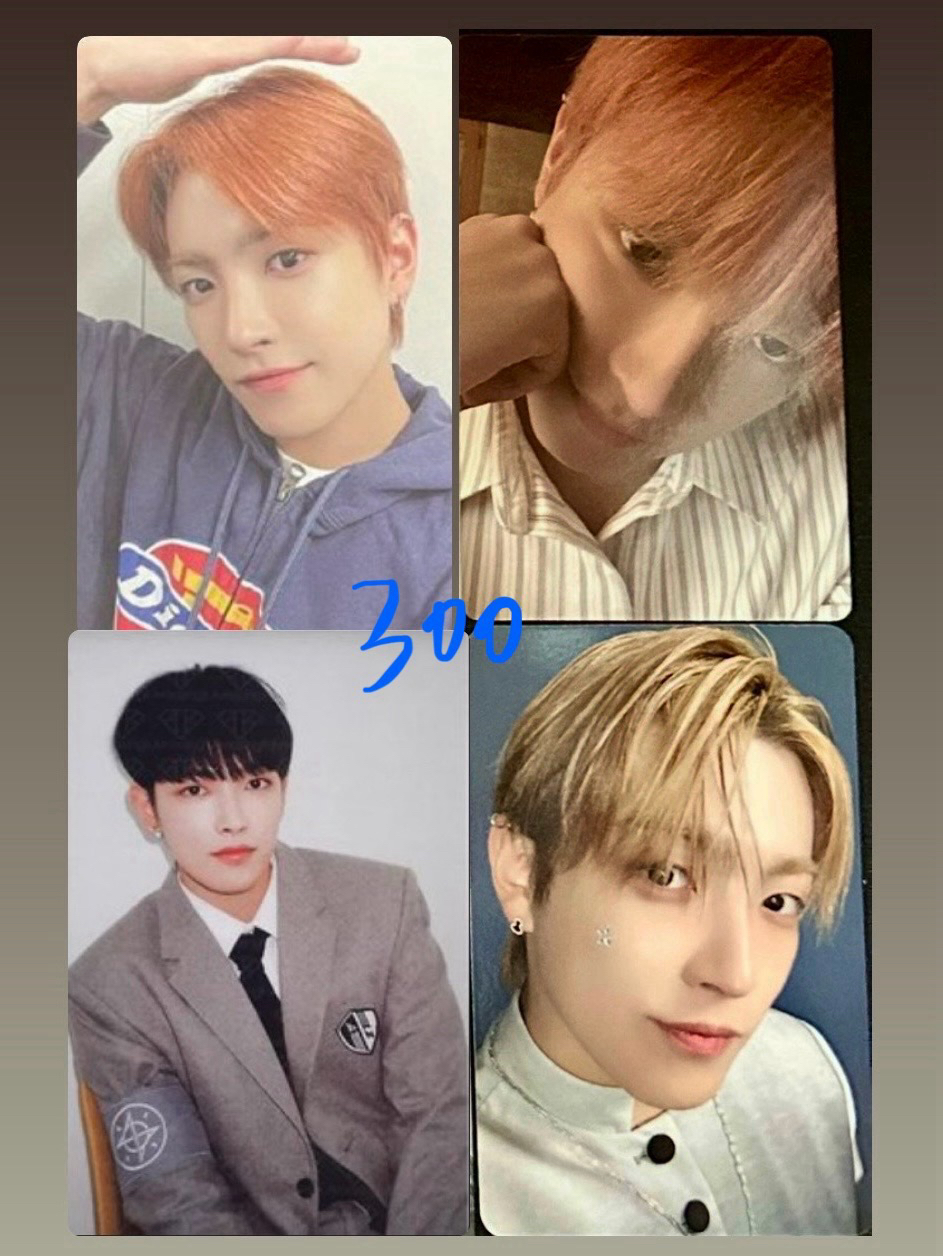 ATEEZ 金弘中小卡*4