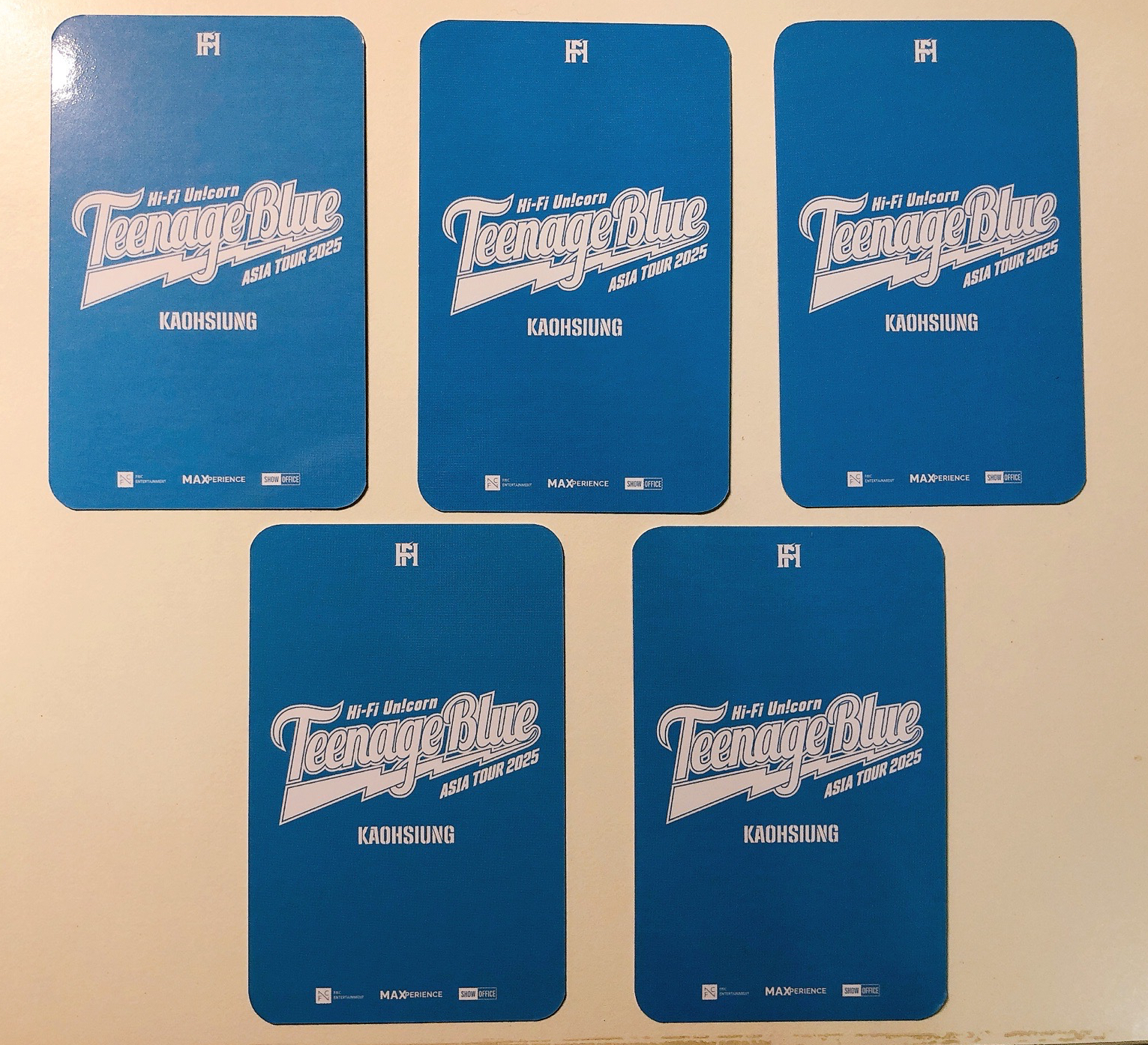 獨角獸 Hi-Fi Un!corn Teenage Blue 入場卡 / 場限卡 高雄 入場卡