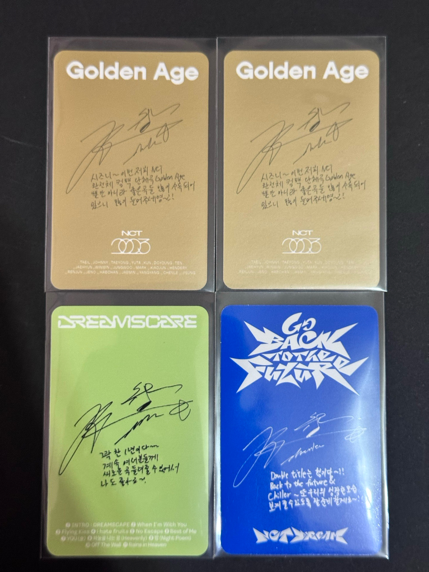 鍾辰樂小卡 NCT DREAM NCT2023 Chenle 4張20