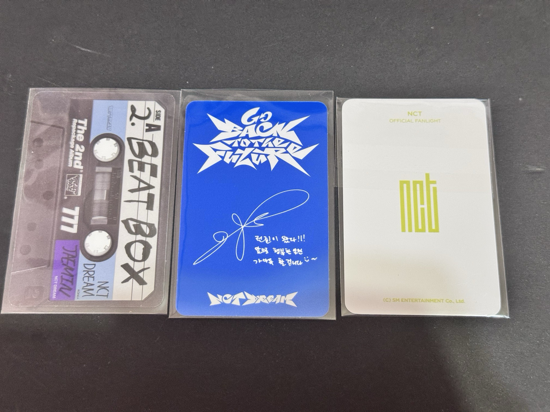 NCT小卡 3張合售 羅渽民小卡 黃仁俊小卡 中本悠太小卡 手燈小卡