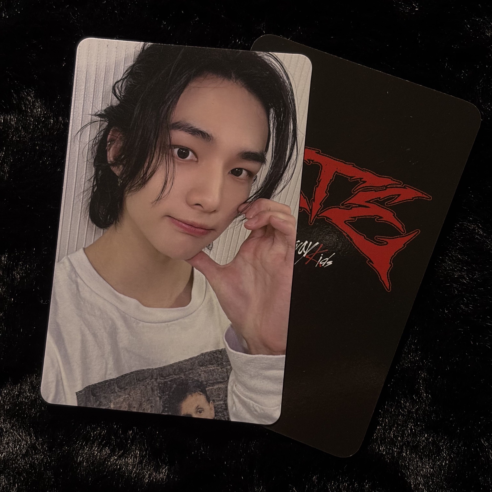 黑長髮帥哥臉頰愛心