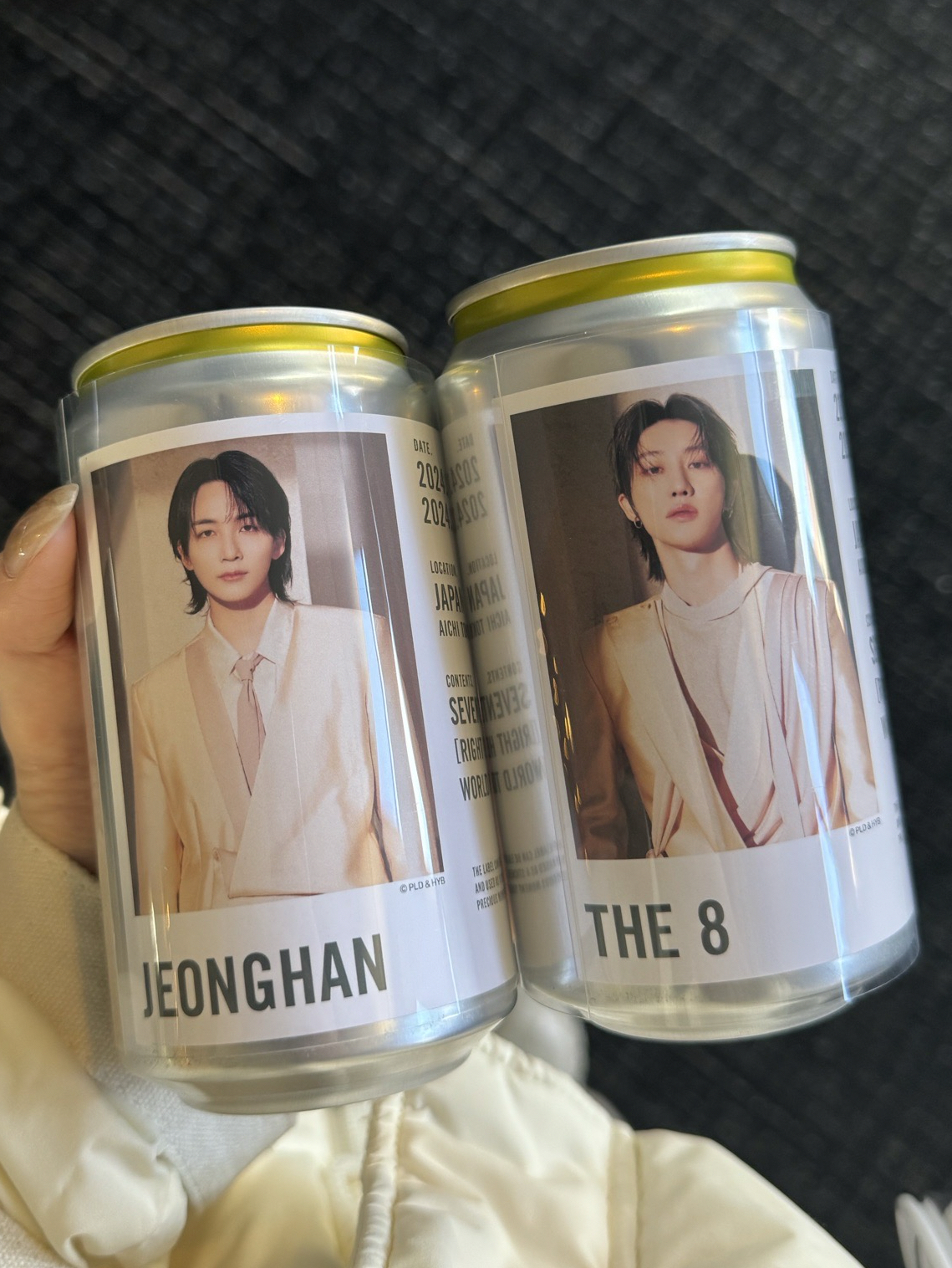 SEVENTEEN RIGHT HERE 飲料罐 尹淨漢、徐明浩不拆