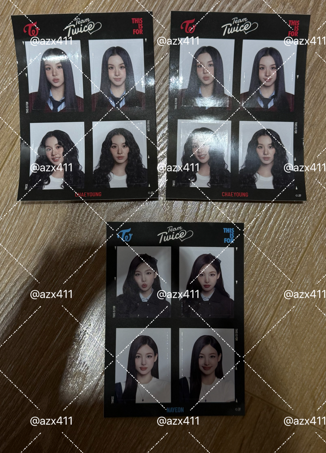 TWICE 新國立周邊 證件照