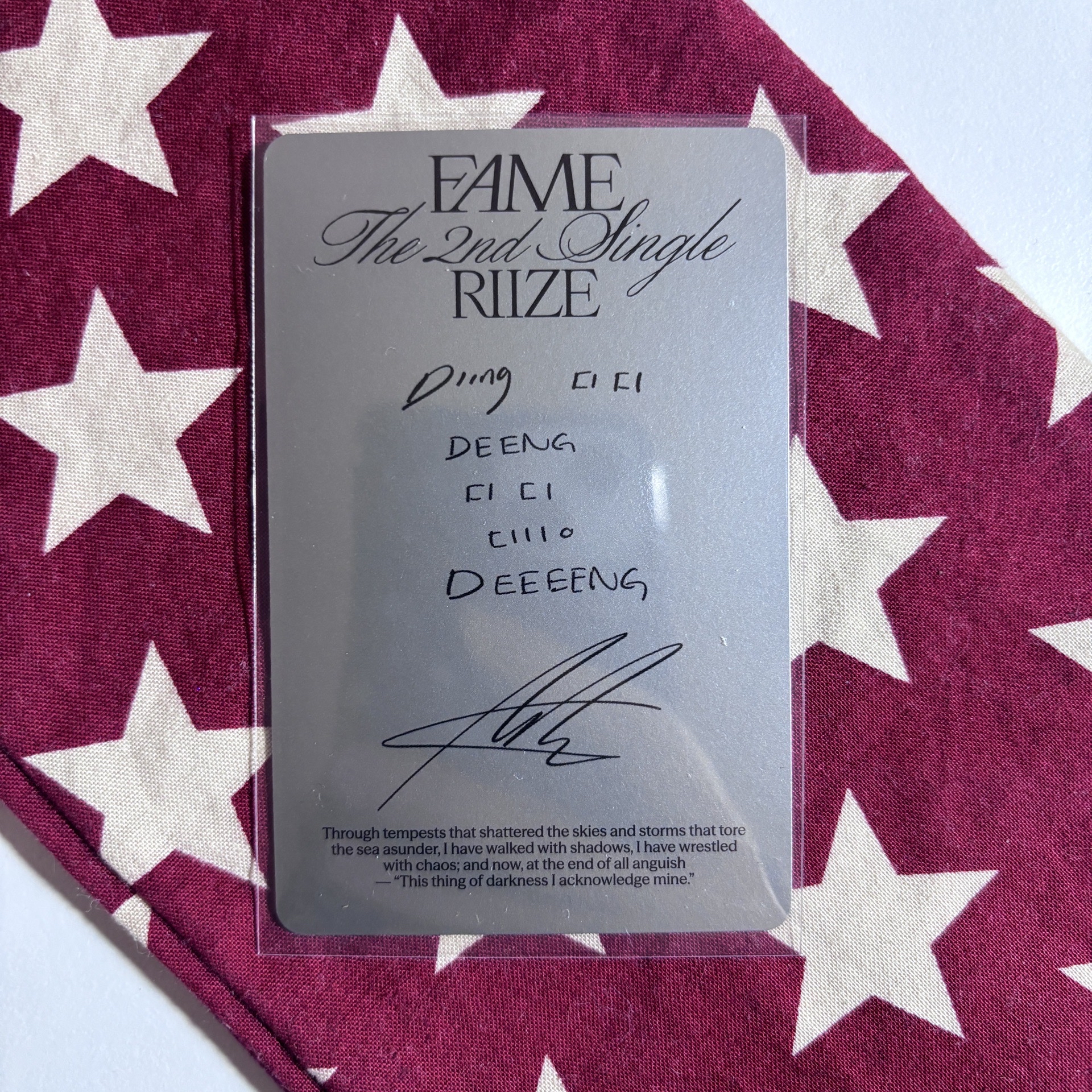 Fame smini版專卡 安 ⋆.˚⊹⁺