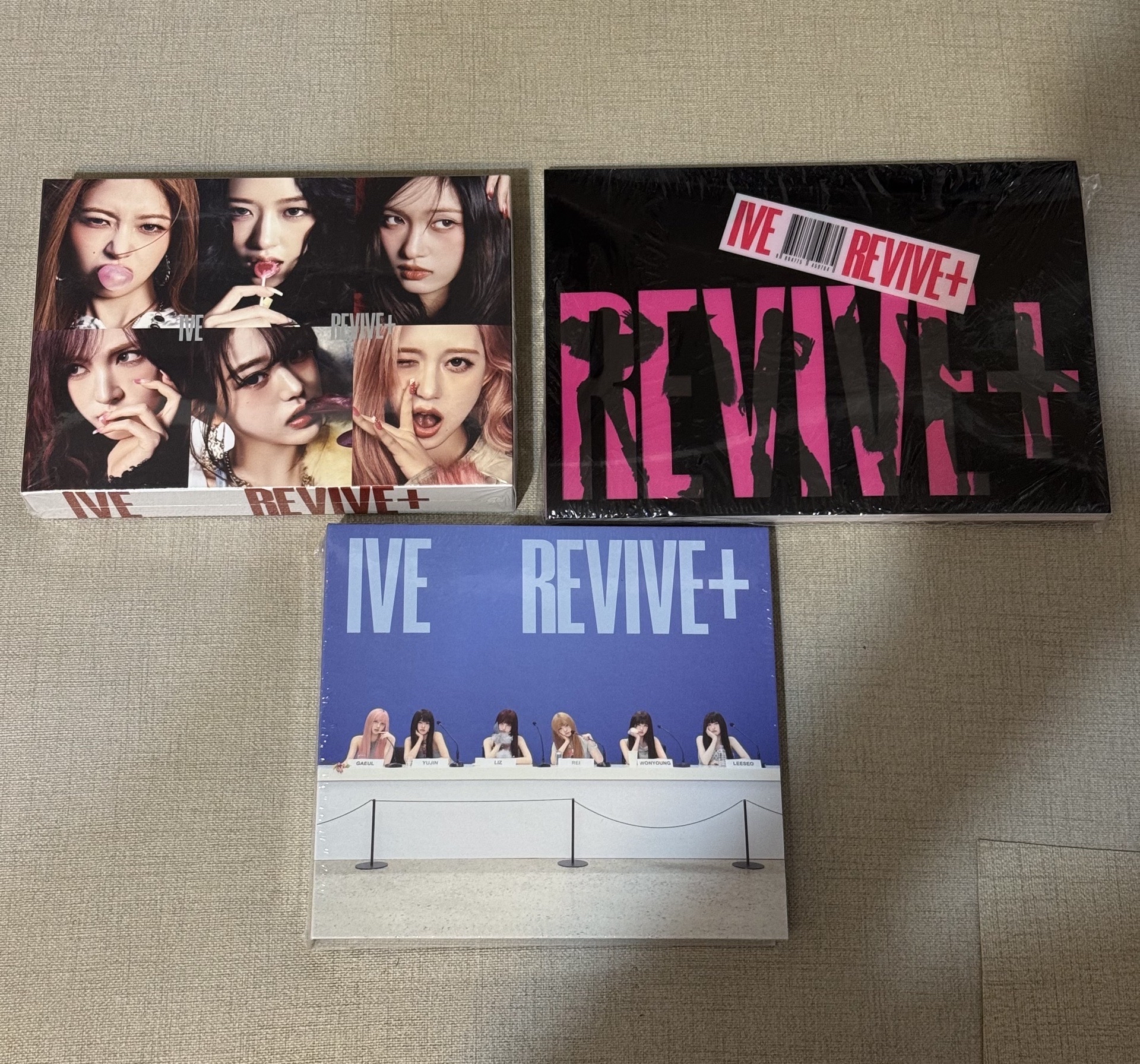 IVE 〈REVIVE+〉 全新未拆專 BANGERS, CHALLENGERS, SPOILERS Ver. 三版一套