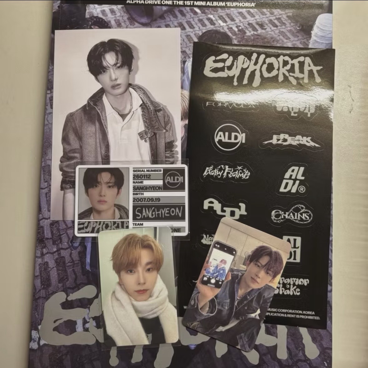 ALD1 1ST MINI ALBUM EUPHORIA專輯MS通路鄭相炫賀鑫隆金虔佑特典小卡